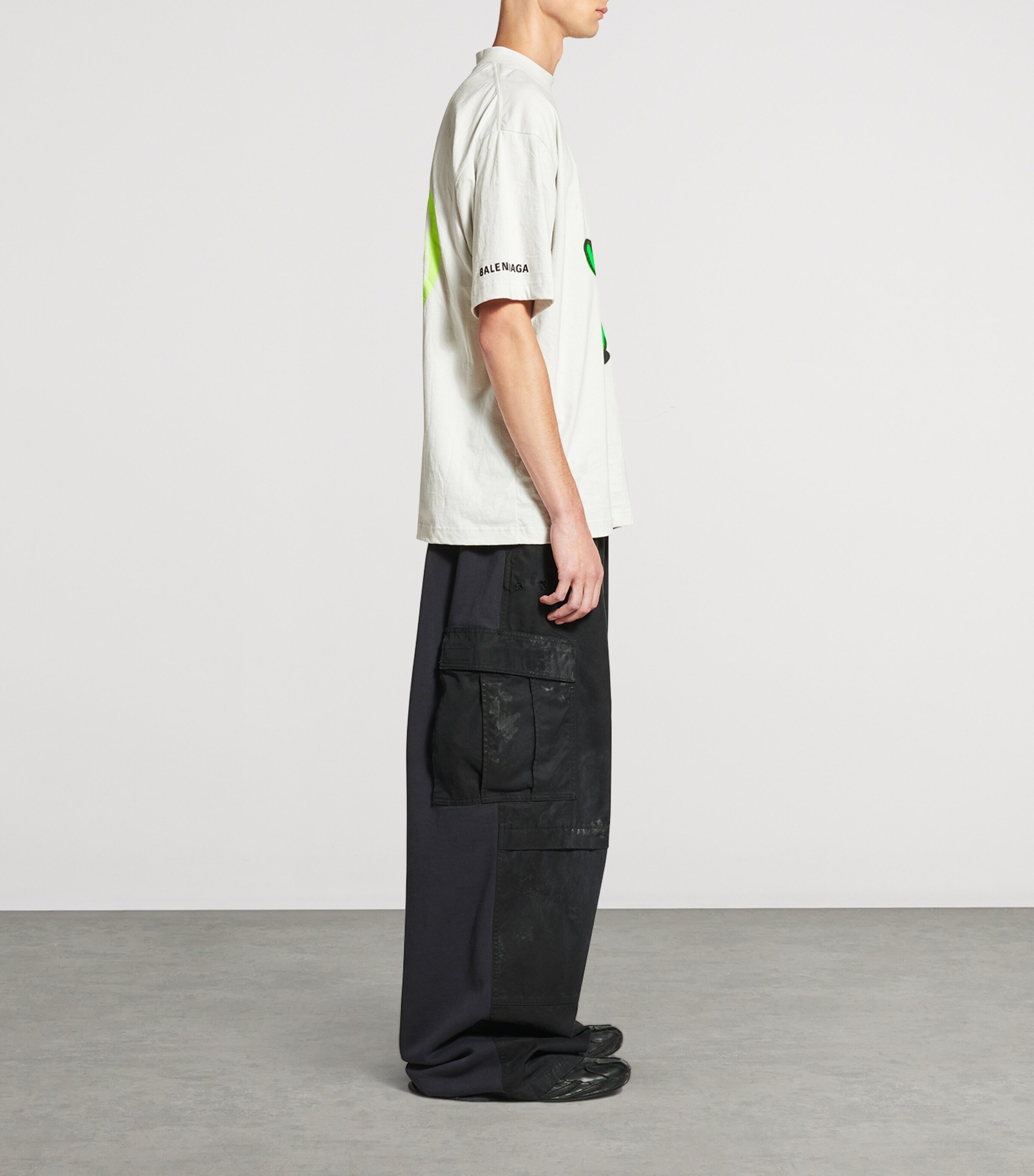 Balenciaga White Oversized Cotton Alien T-Shirt | Harrods US