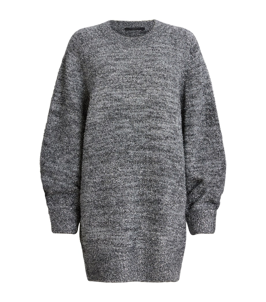 AllSaints Grey Metallic-Knit Dazzle Dress | Harrods US AllSaints Grey Metallic-Knit Dazzle Dress | Harrods US