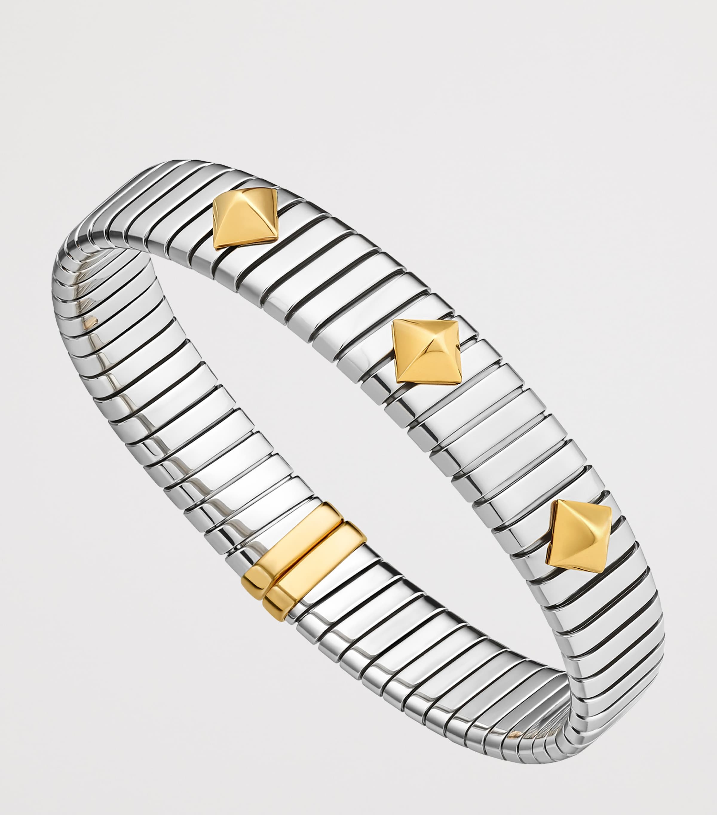 Bvlgari Yellow Gold and Stainless Steel Tubogas Bracelet Yellow Gold & Steel Image 5