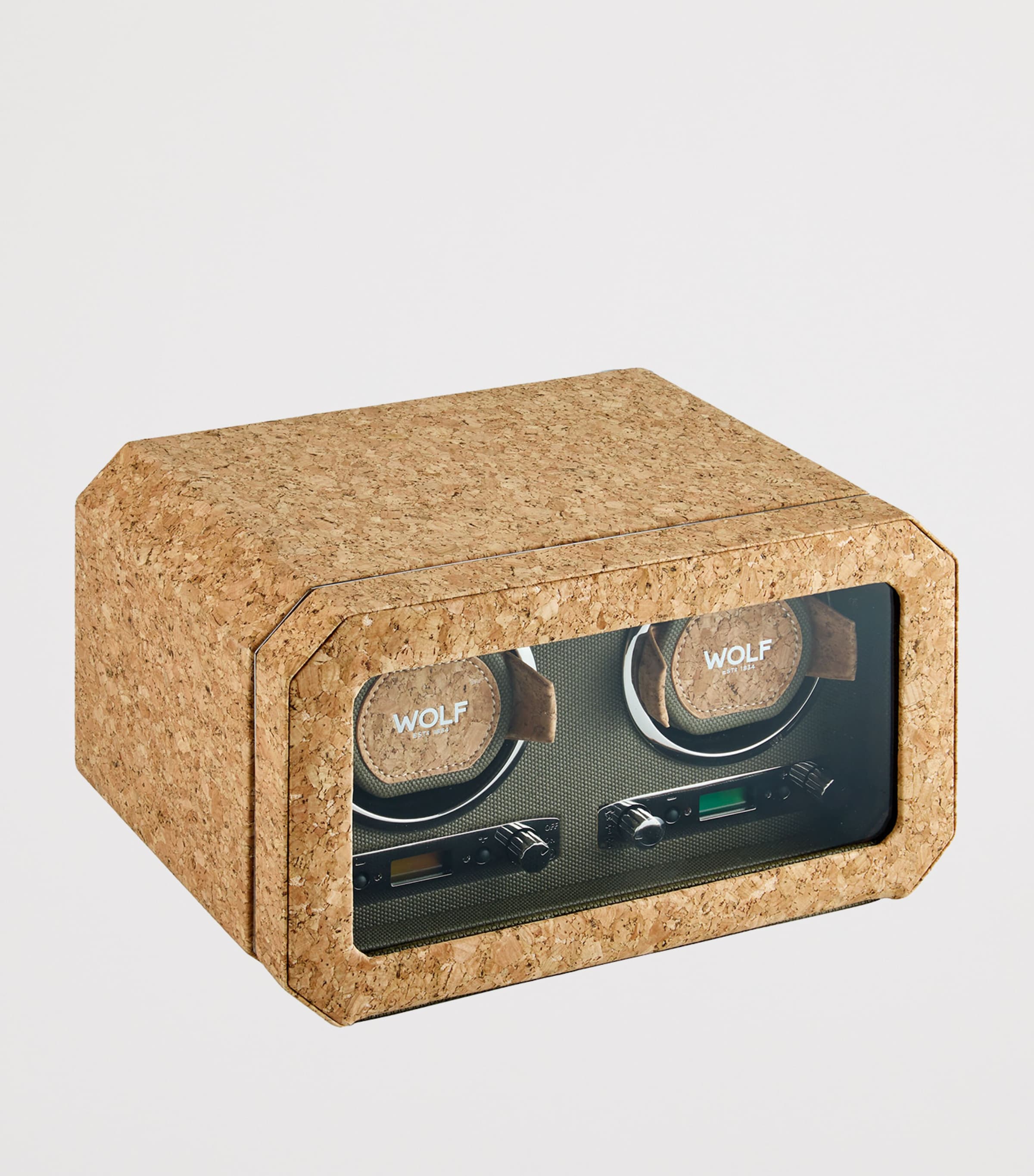 WOLF Cortiça Double Watch Winder Cork Image 2