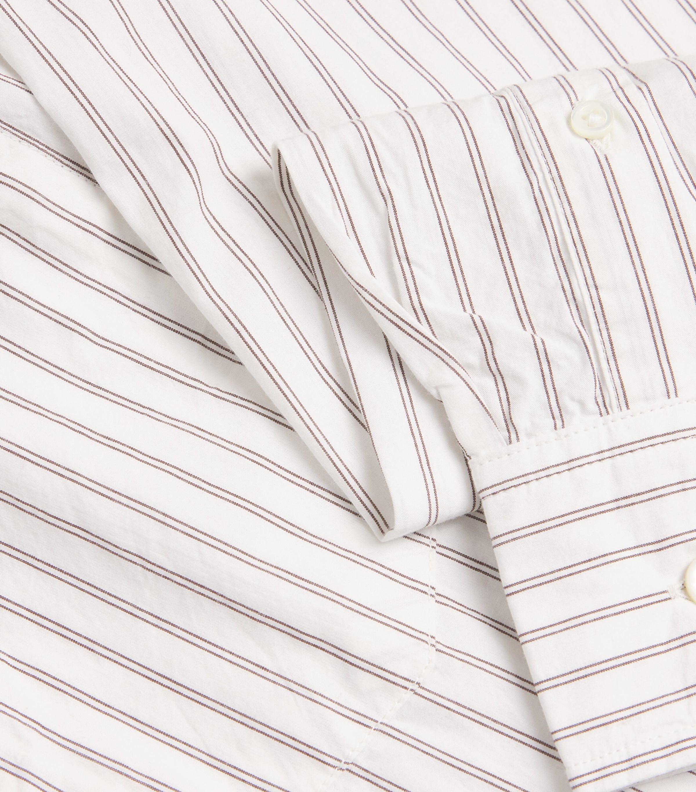 Cotton Stripe Shirt ECRU STRIPE Image 5