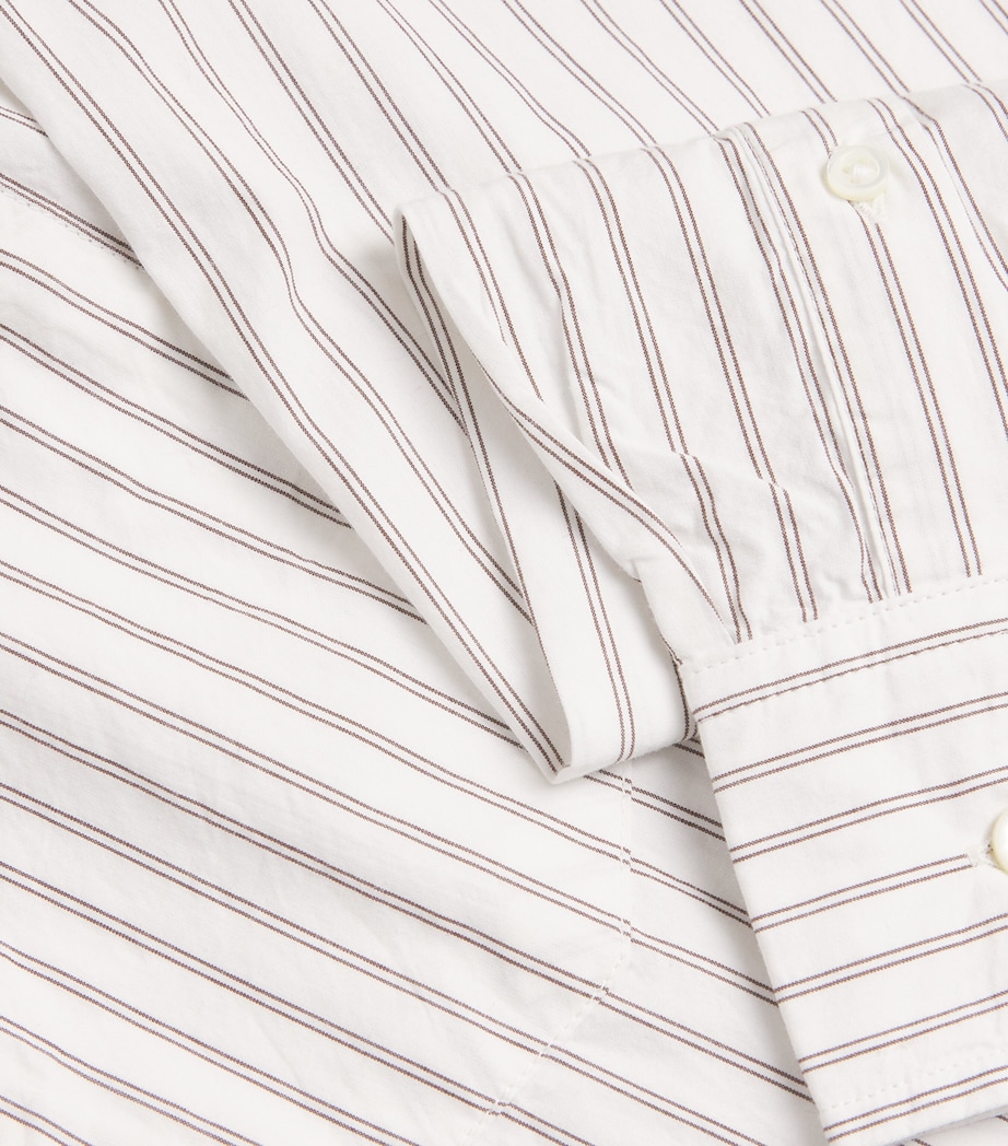 Cotton Stripe Shirt ECRU STRIPE Image 5