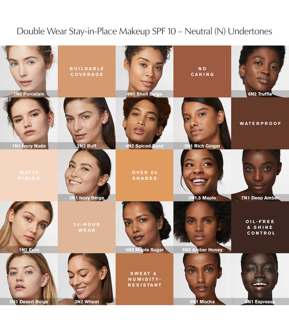 Double Wear Stay-in-Place Foundation SPF 10 2W2 RATTAN Image 5