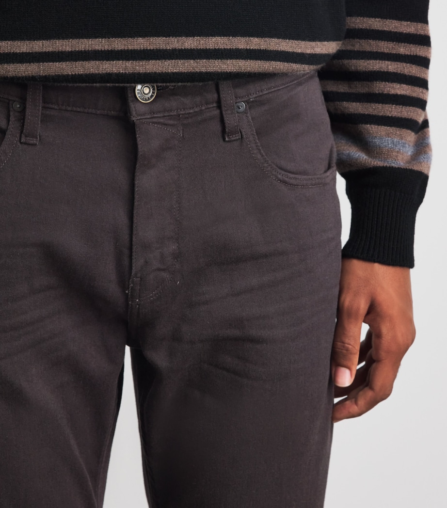 PAIGE Mens Normandie Straight Jeans Deep Chocolate Image 3
