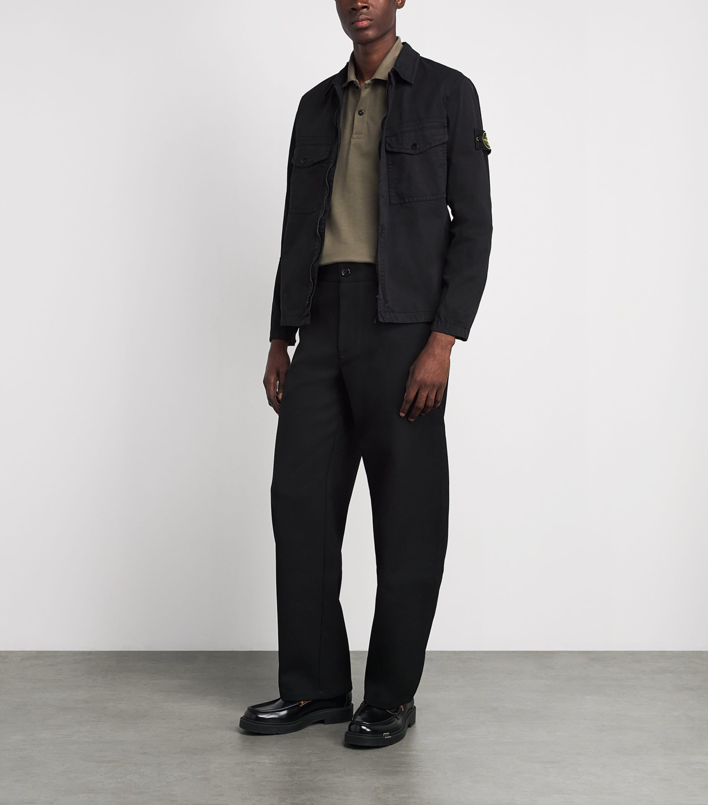Stone Island Mens Organic Cotton Ghost Polo Shirt Image 2