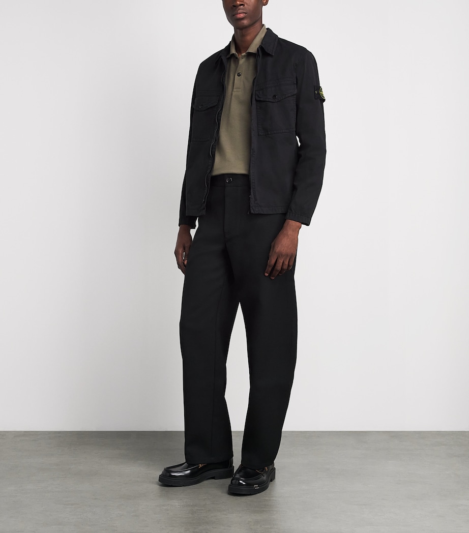 Stone Island Mens Organic Cotton Ghost Polo Shirt Image 2