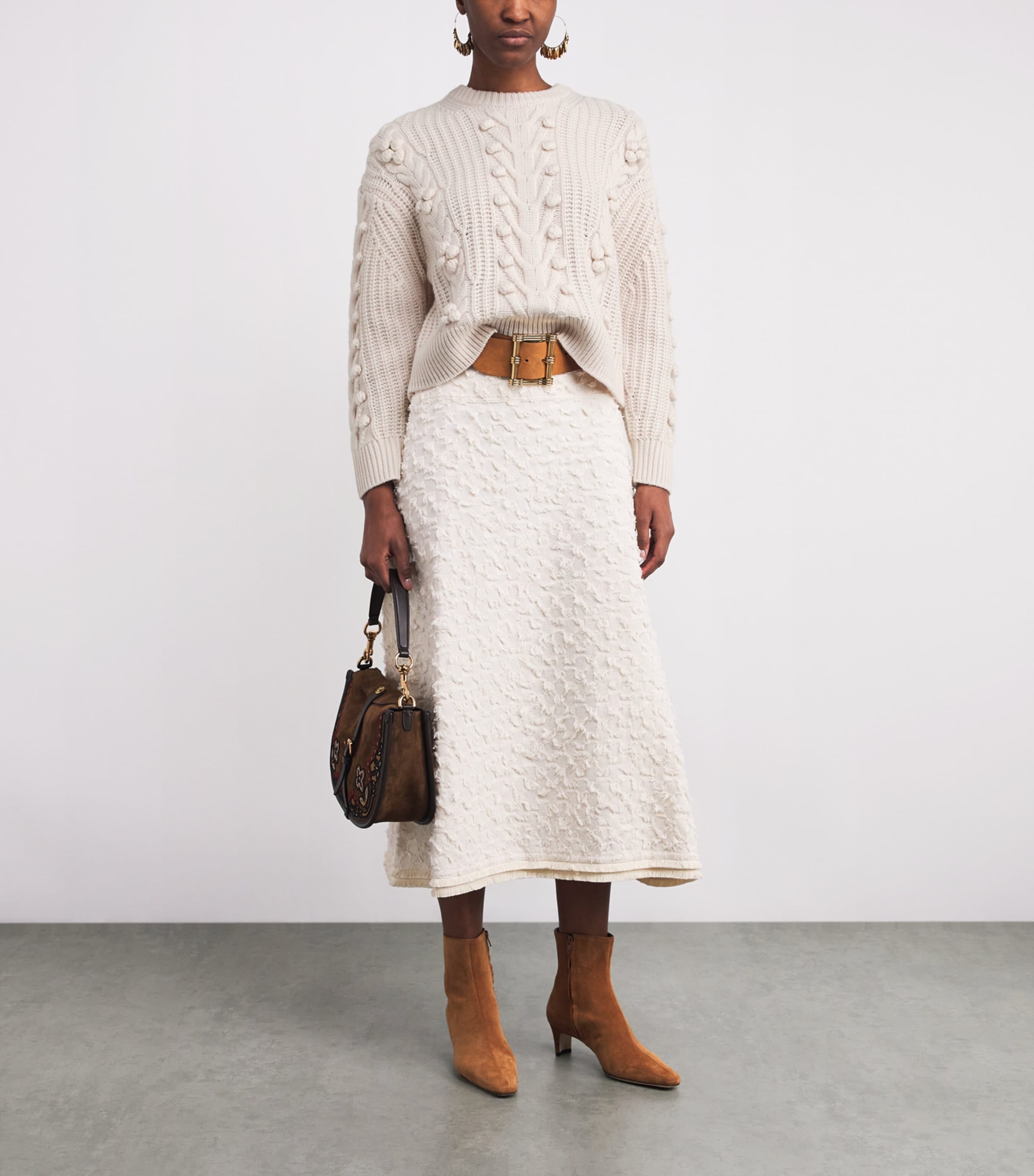 Wool-Cashmere Indra Sweater ALABASTER Image 2