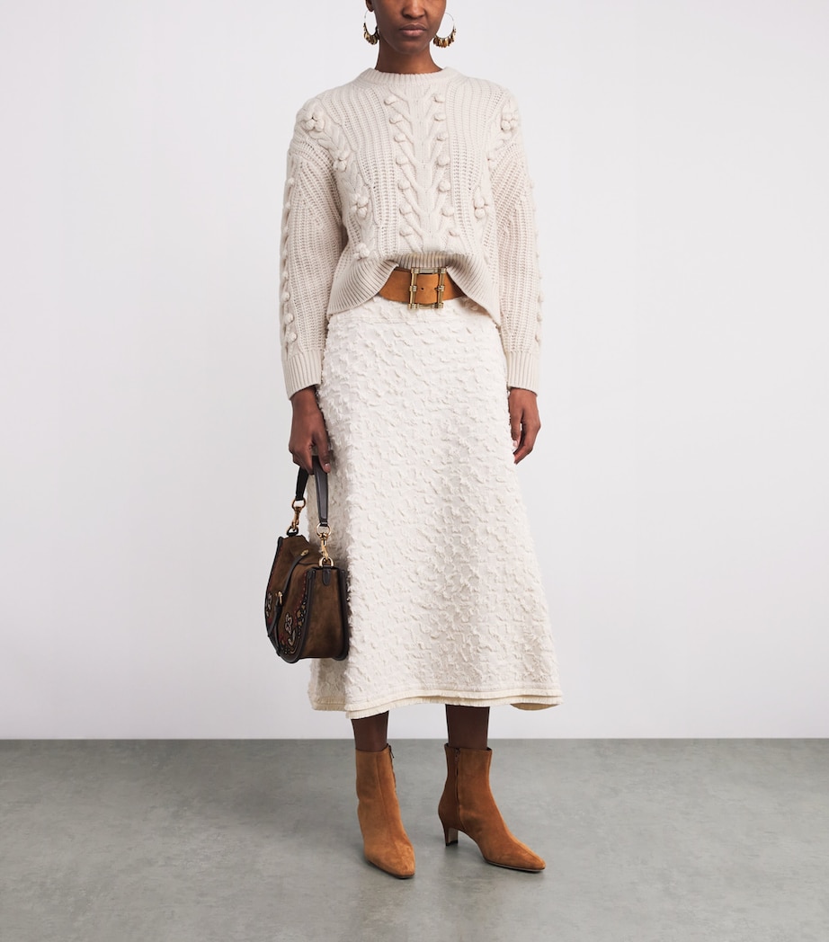 Wool-Cashmere Indra Sweater ALABASTER Image 2