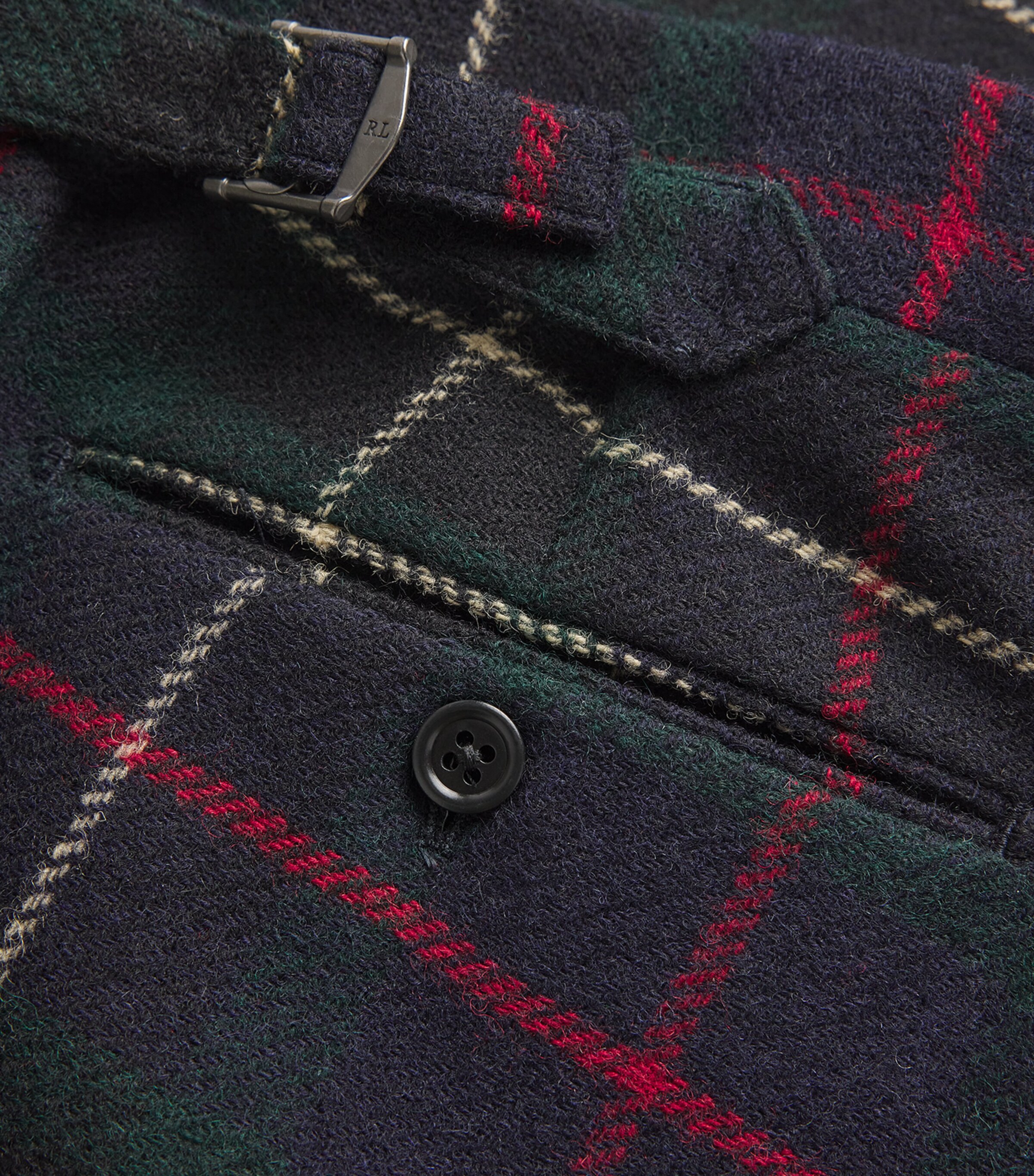 Polo Ralph Lauren Mens Wool Tartan Tailored Trousers Image 5