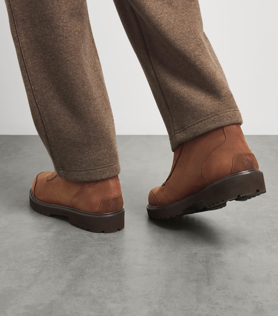 Colombo Nubuck Ankle Boots Dark Wine Image 2