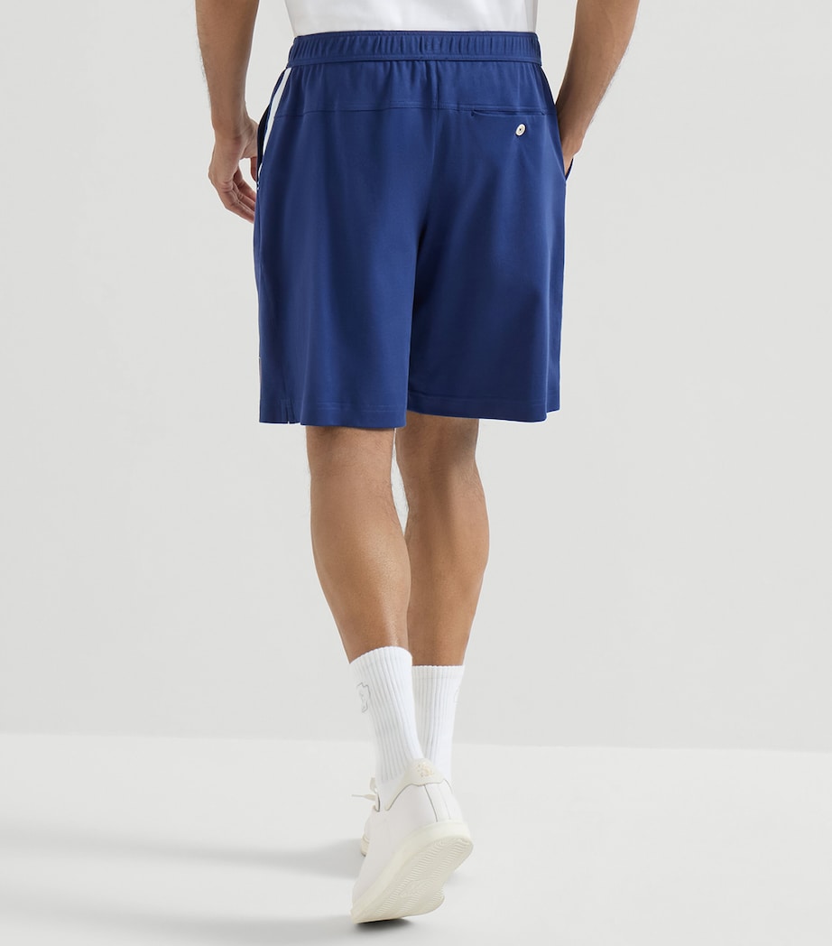 Brunello Cucinelli Mens Cotton Crest Shorts Image 5