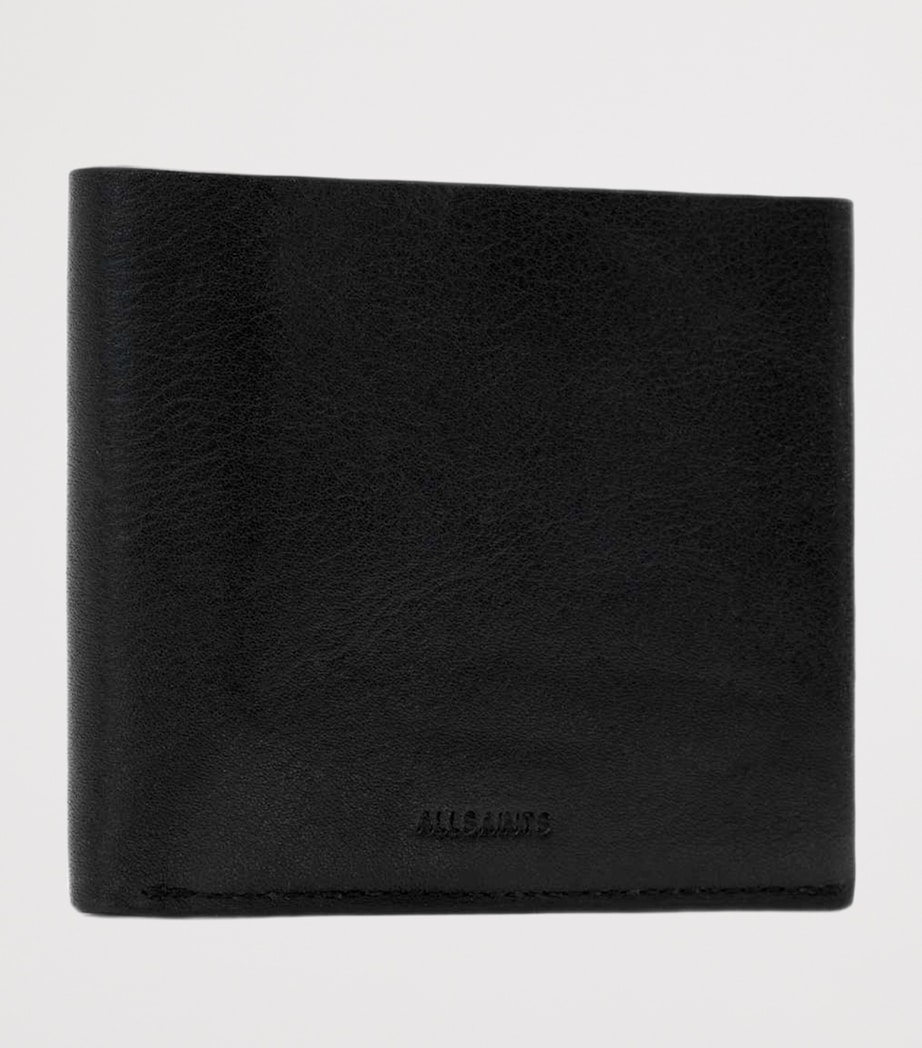 AllSaints Leather Axis Wallet Black Image 3
