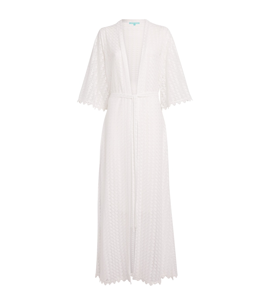 Knitted Tali Maxi Kaftan WHITE4 Image 1