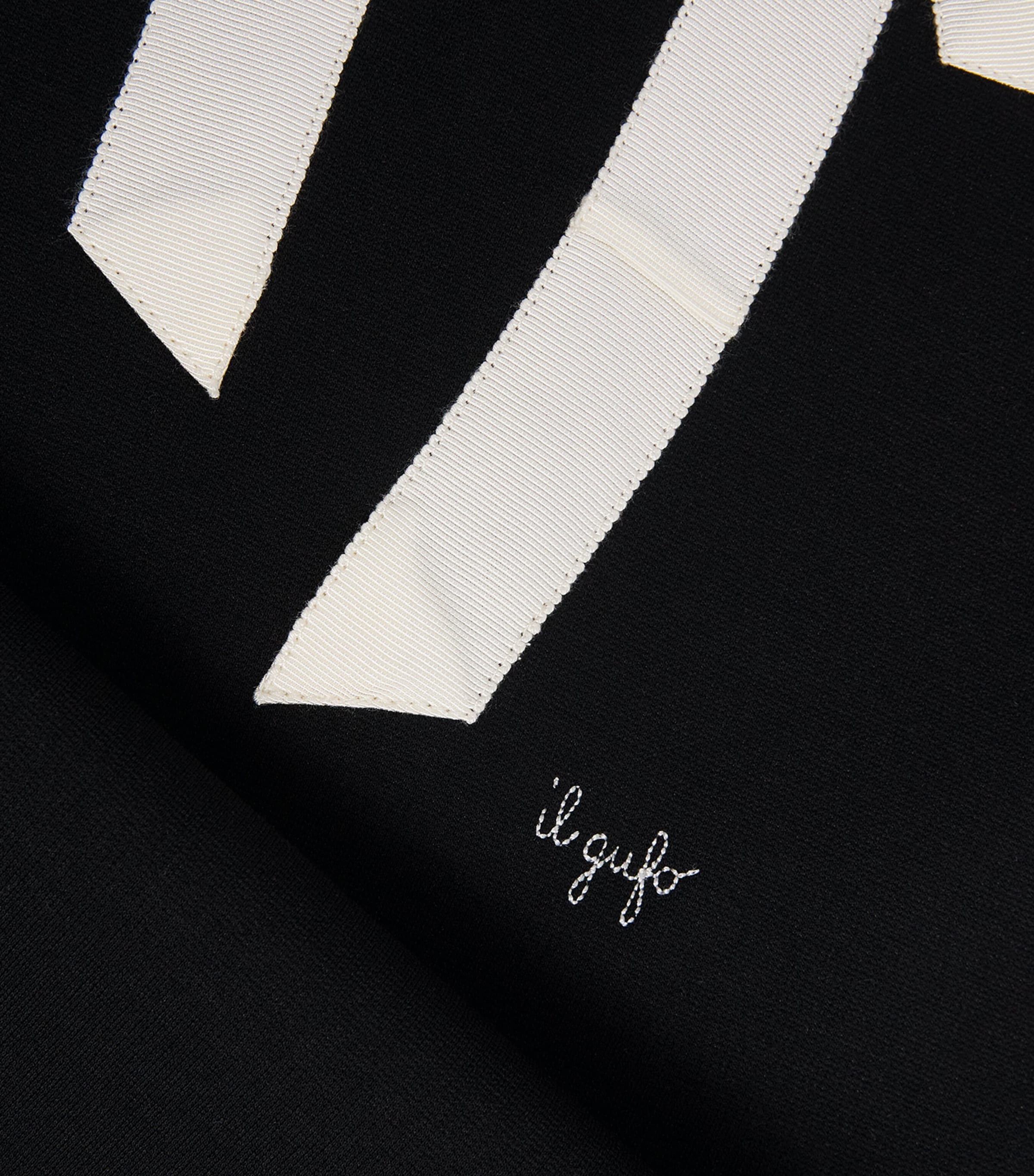 Bow-Embellished Dress (2-10 years) 0910BLACK/MILK Image 3