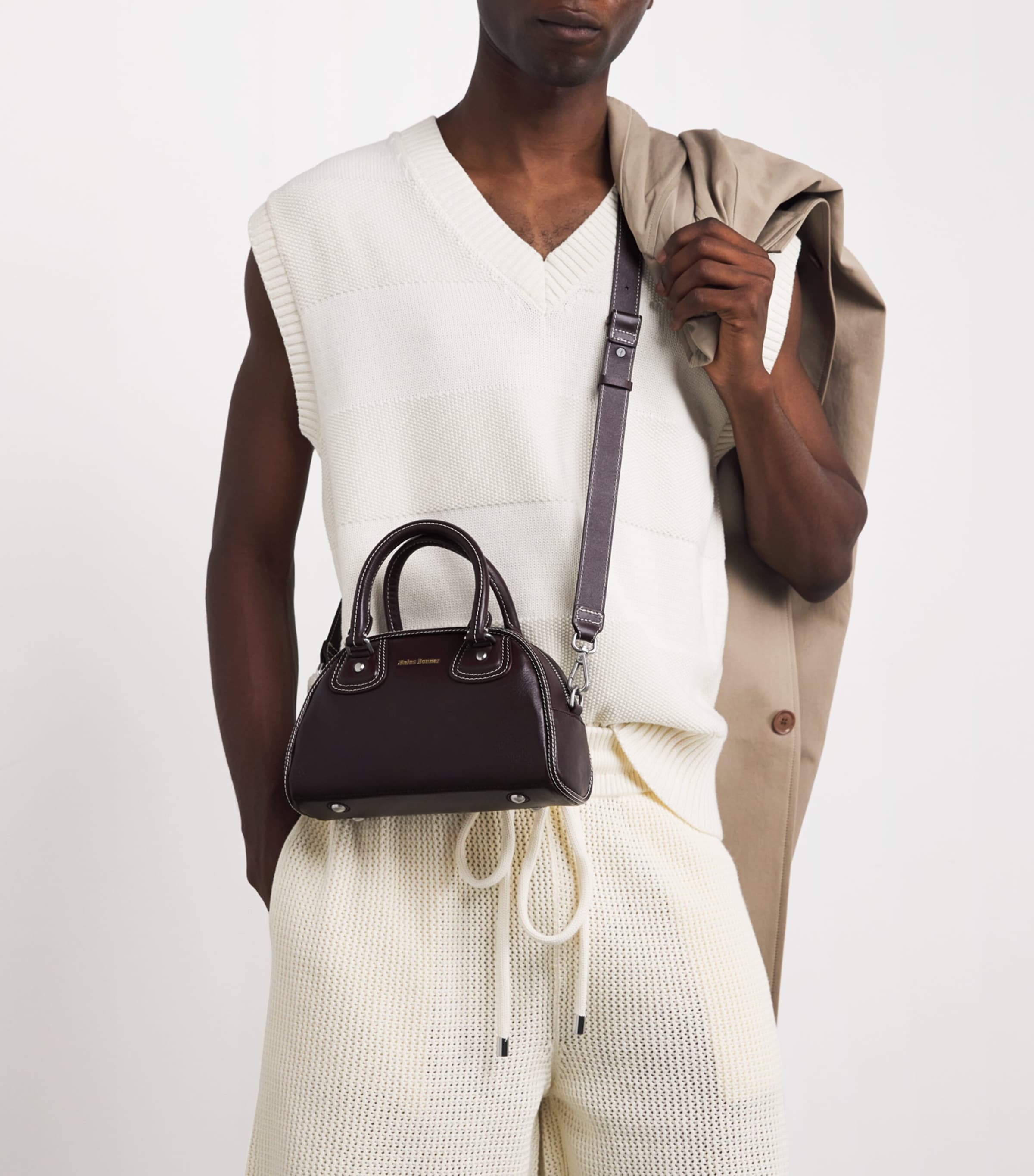ショルダーバッグ・ポシェット adidas x Wales Bonner Leather Bowling Bag Wales Bonner x adidas Bowling Bag (Panton) – CNCPTS