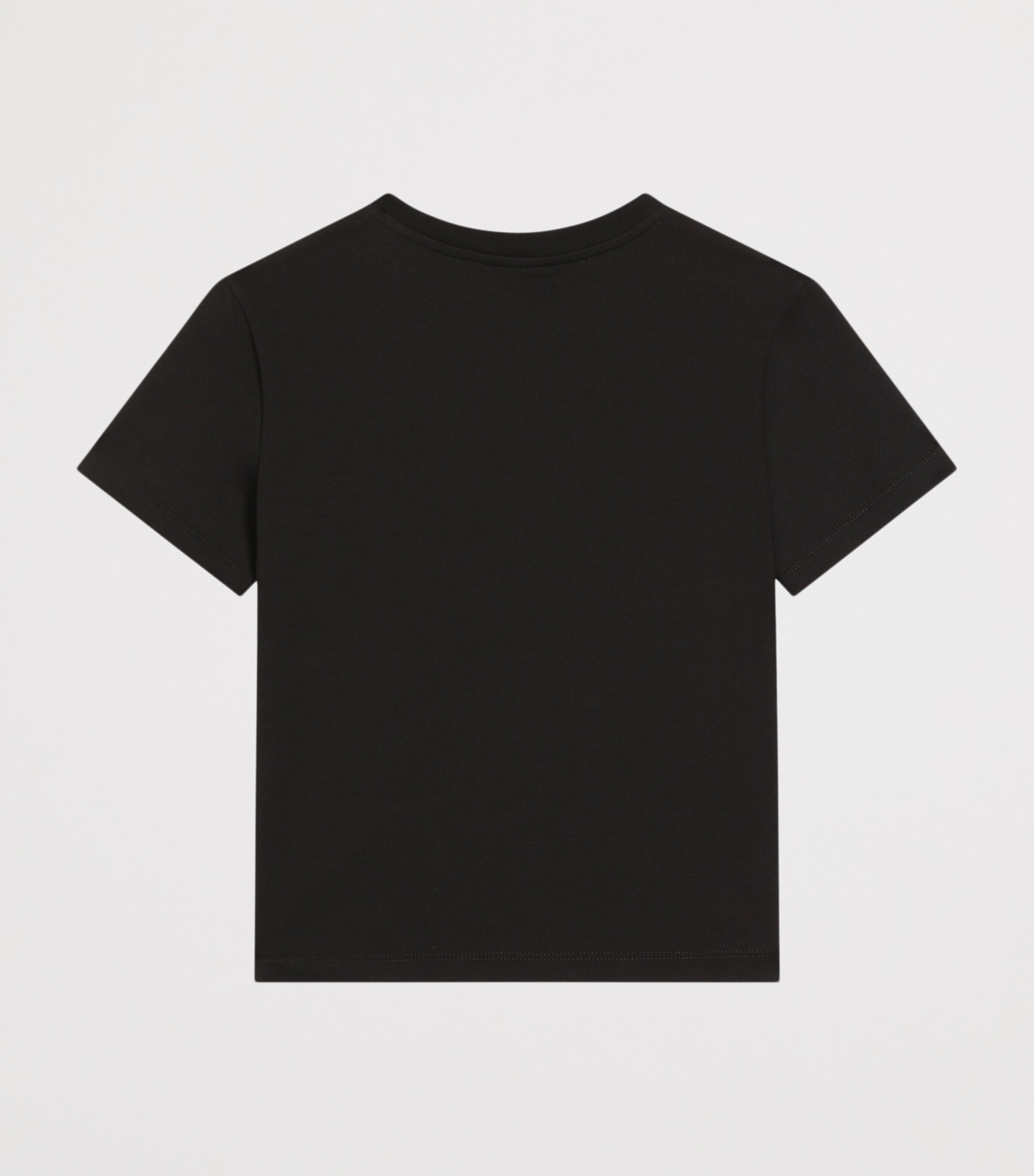 Dolce&Gabbana Kids Cotton Embellished-Logo T-Shirt (8-12+ Years) Black Image 2
