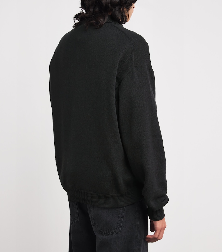 The Row Mens Kirin Cotton Sweater Faded Black Image 4