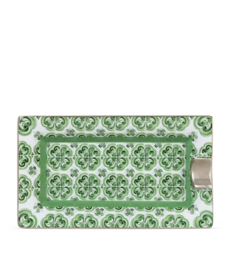 Verde Maiolica Ashtray UV001-VERDE MAIOLICA Image 1