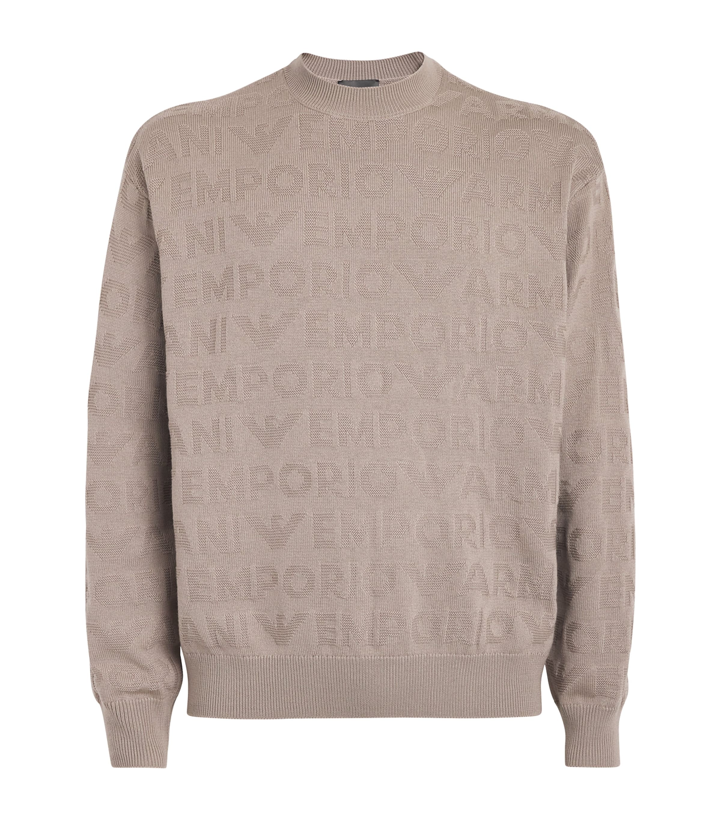 Emporio Armani Sweater Men Color Grey In Beige