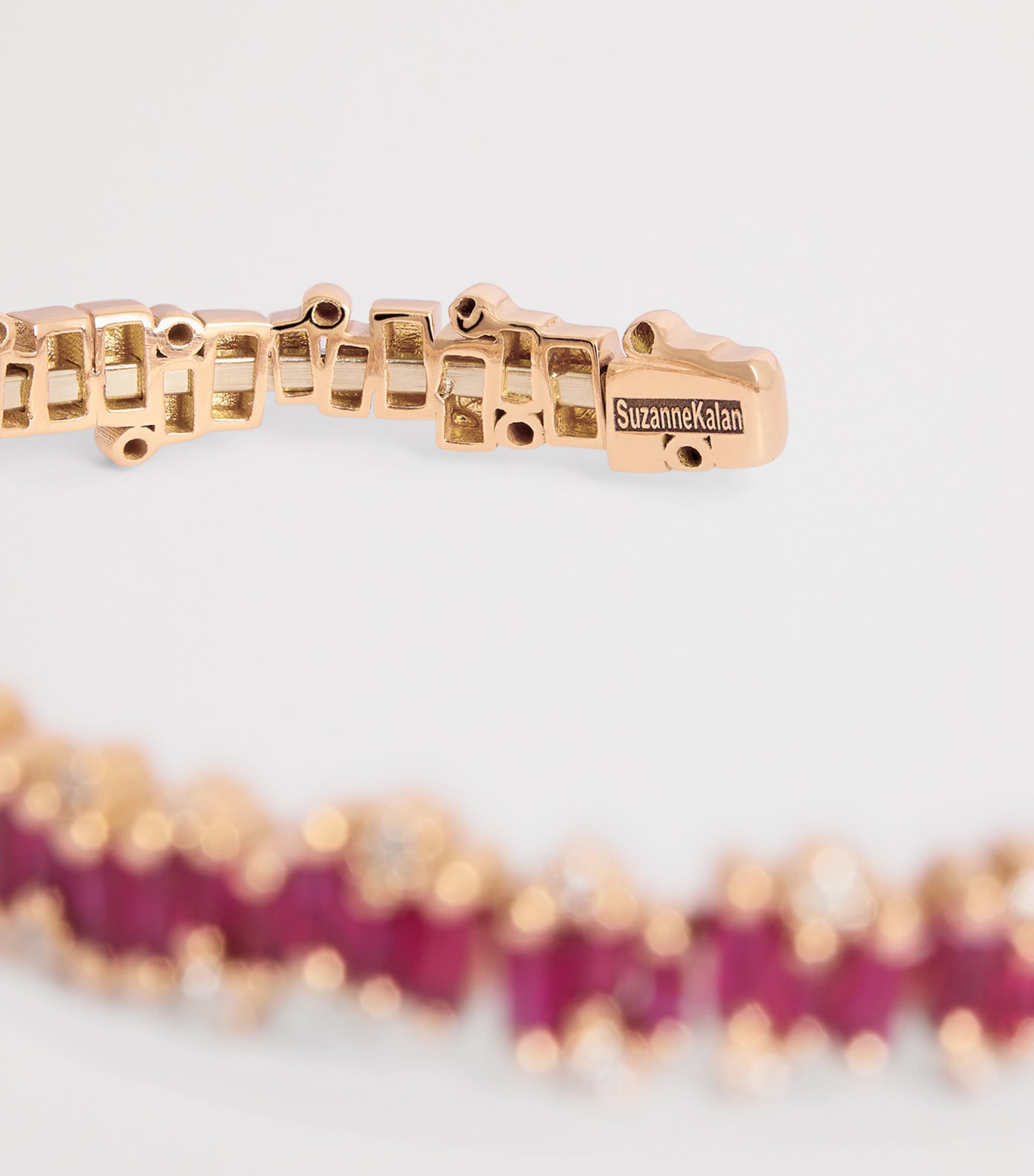 Small Rose Gold, Ruby and Diamond Shimmer Audrey Bangle 18K RG/R Image 4