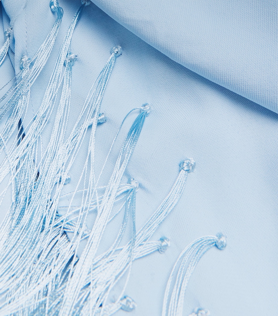 Fringe-Detail Esperanza Midi Dress COASTAL Image 5