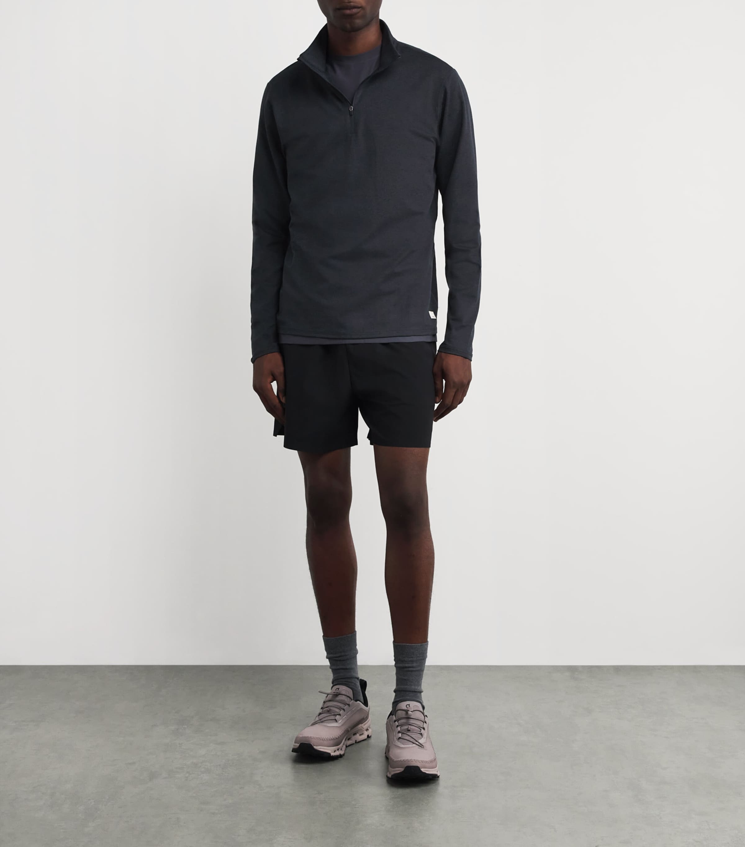 Quarter-Zip Ponto Sweatshirt HIN-INK HEATHER Image 2