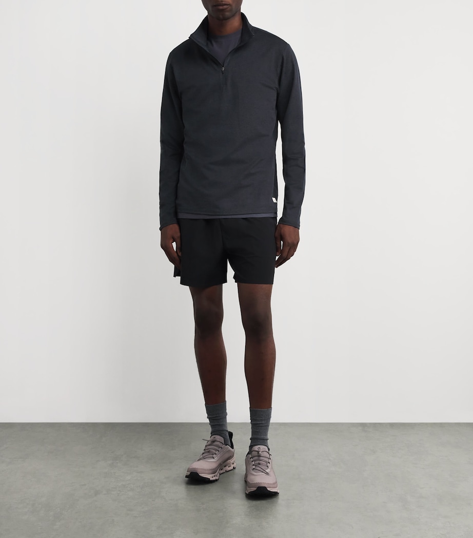 Quarter-Zip Ponto Sweatshirt HIN-INK HEATHER Image 2