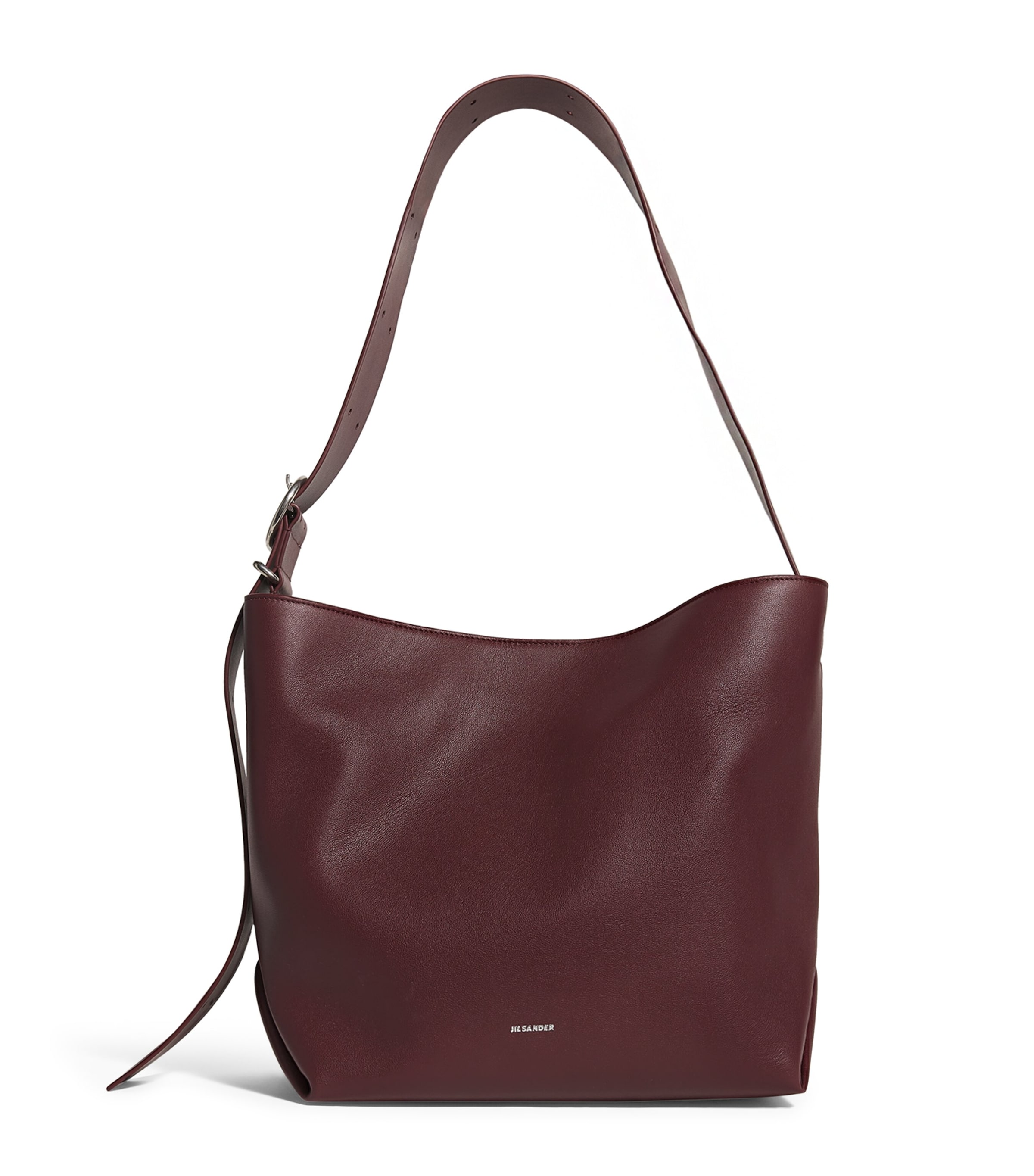 JIL SANDER MEDIUM LEATHER FOLDED TOTE BAG 