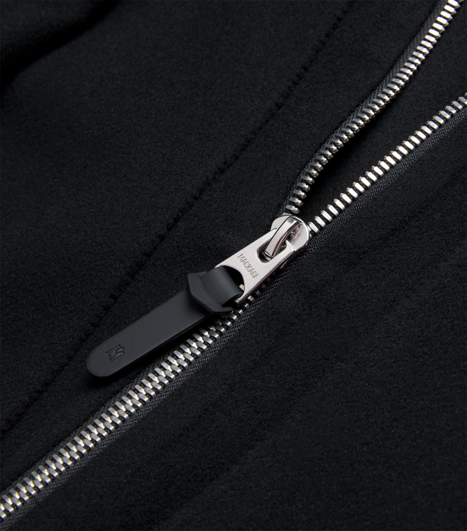 Wool Emilio-W Bomber Jacket BLACK A Image 5