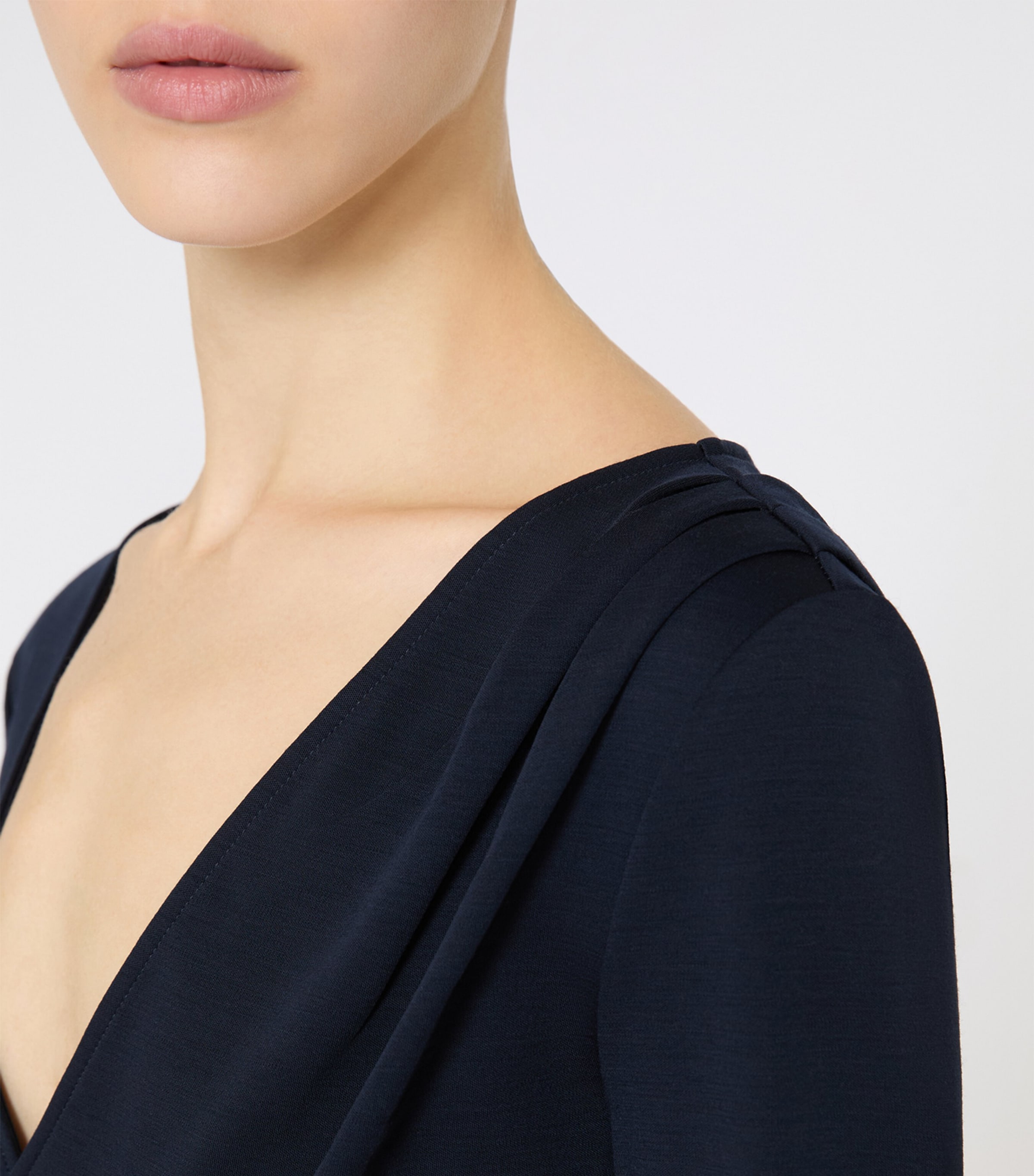 Virgin Wool Wrap Top ULTRAMARINE Image 5