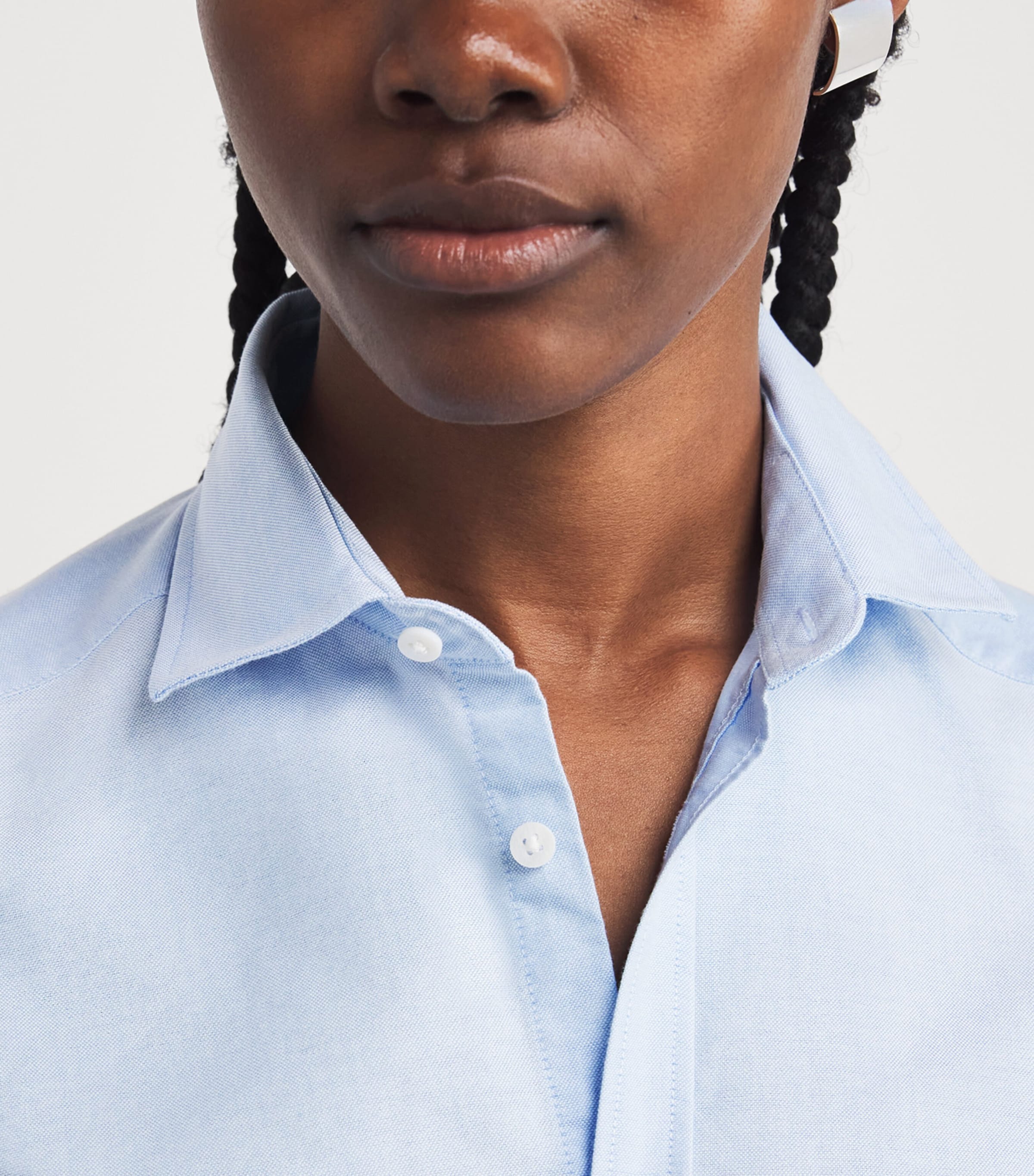 Cotton Oxford Classic Shirt CELESTE BLUE Image 6