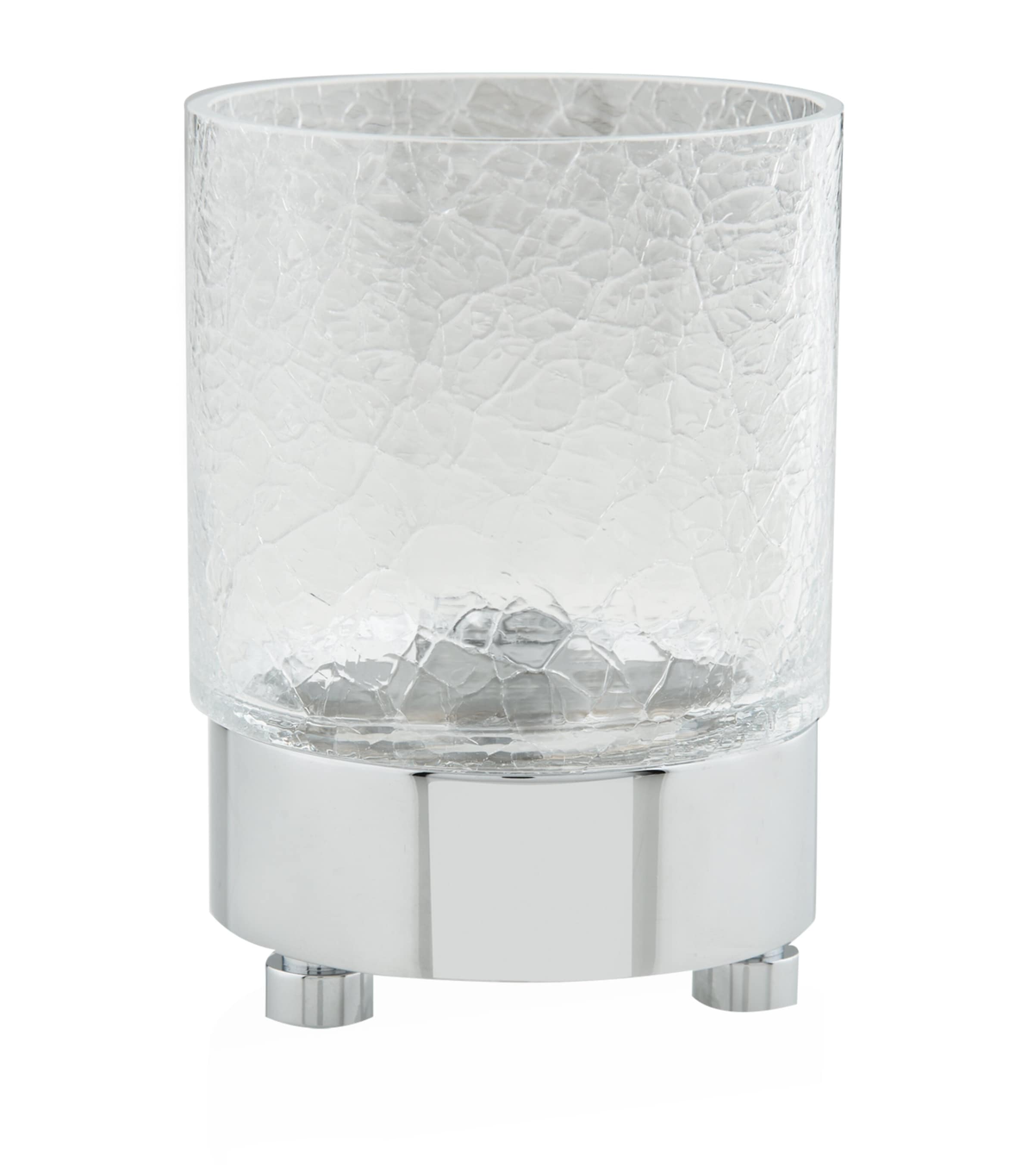 ZODIAC Cracked Crystal Tumbler Silver Image 1