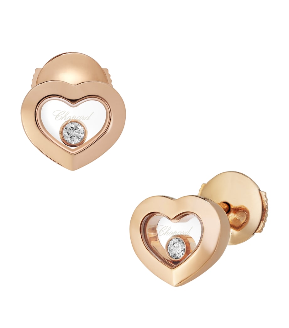 Rose Gold And Diamond Happy Diamonds Icons Earrings 18K ROSE GOLD Image 3