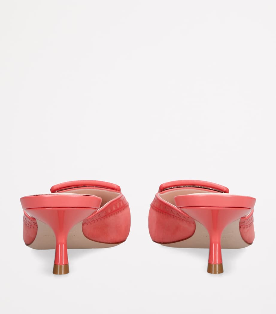 Leather Viv In The City Mules 45 PINK Image 2