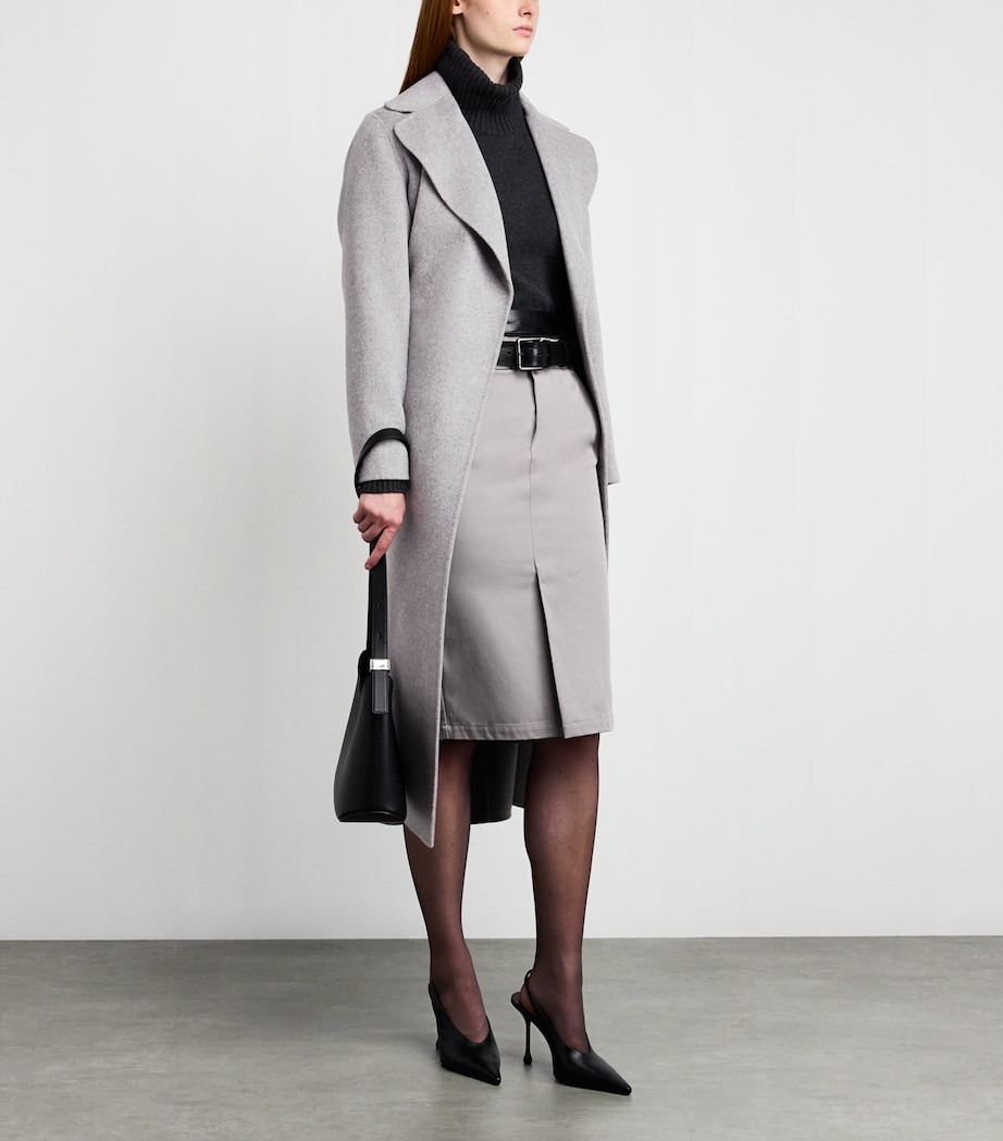 Virgin Wool-Cashmere Coat LIGHT GREY Image 2