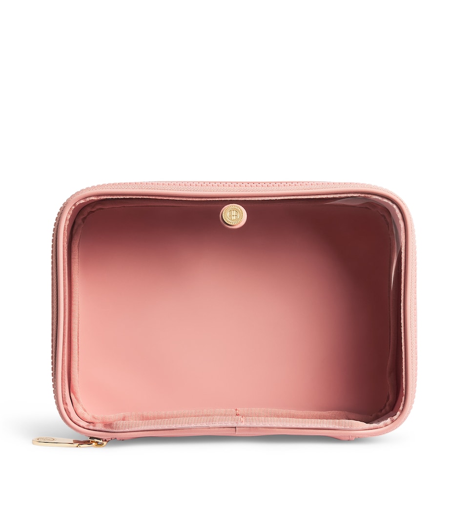 Harrods Clear Cosmetic Bag Pink Image 1