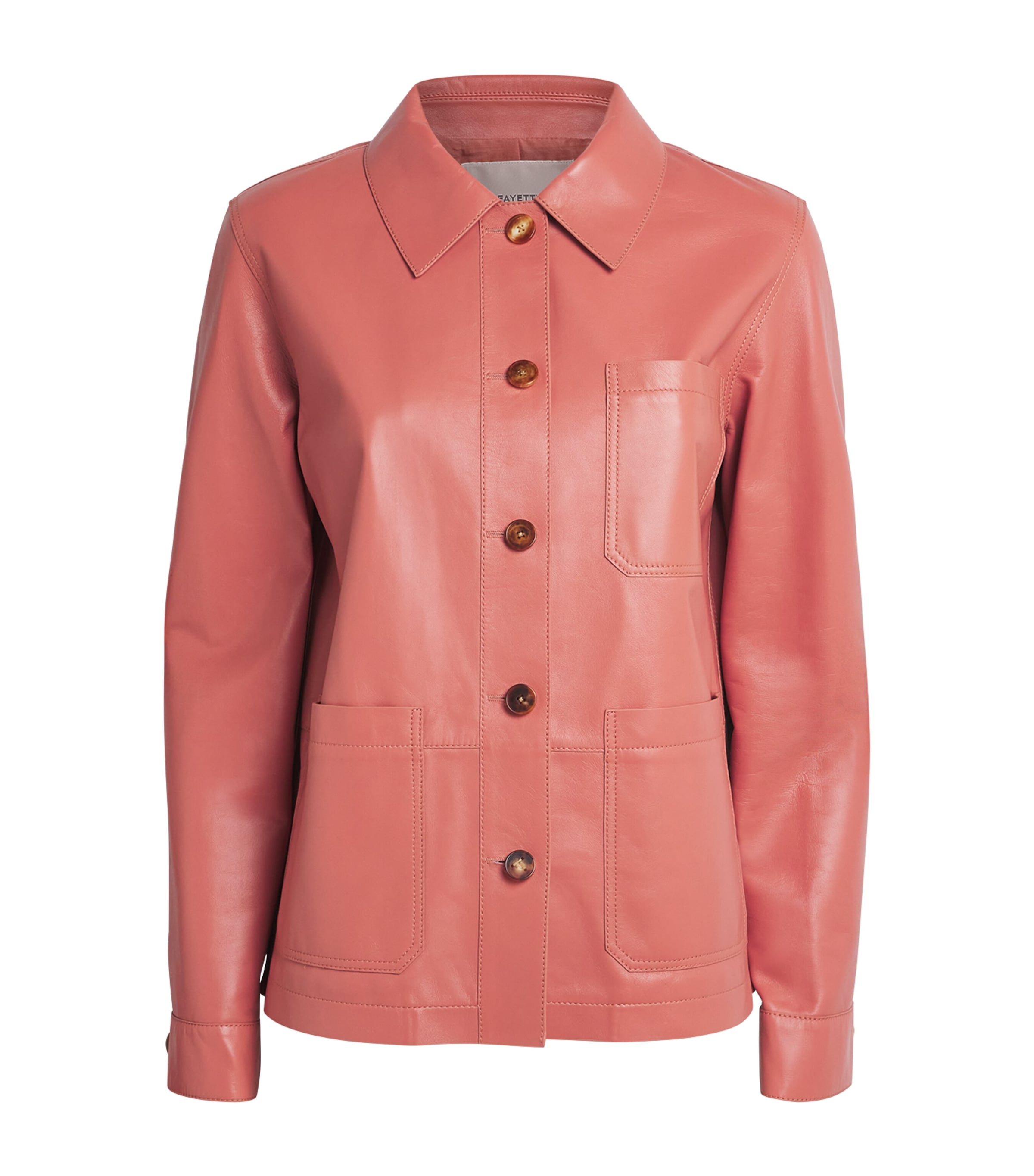 Lambskin Patch-Pocket Jacket DAHLIA Image 1