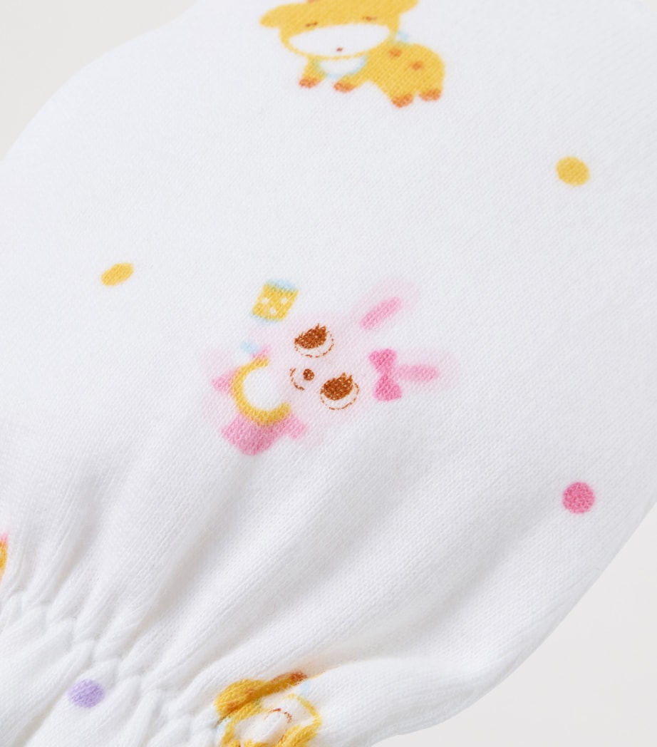 Miki House Cotton Printed Mittens Image 3