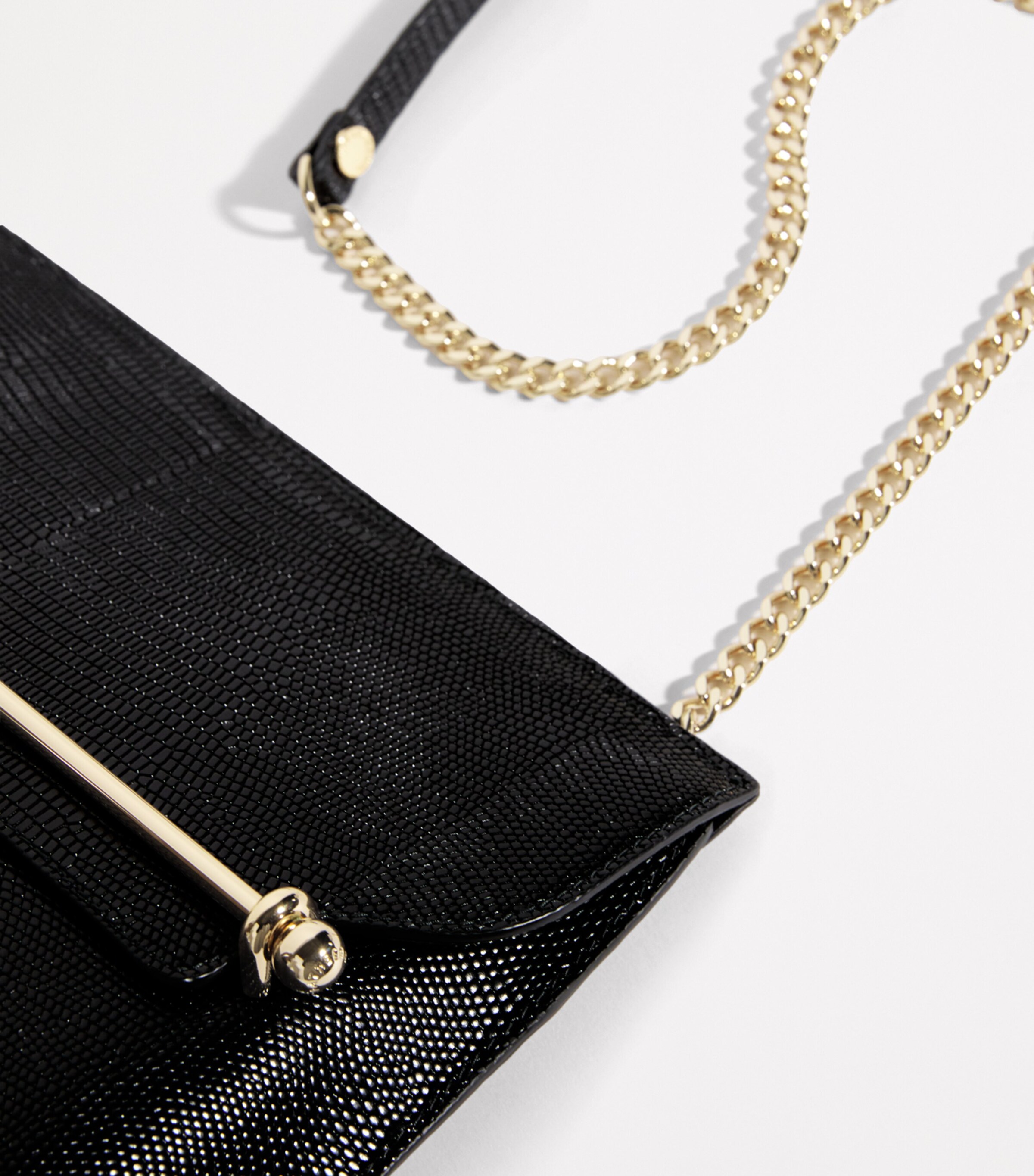Strathberry Leather Stylist Clutch Bag Black Image 4