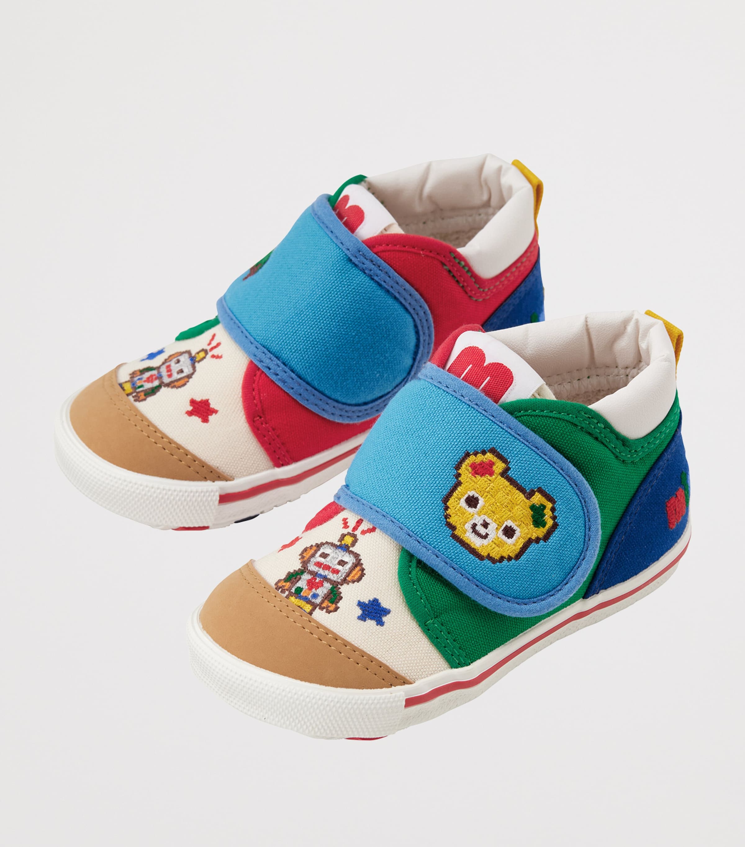 Miki House Canvas Embroidered Velcro Sneakers Image 2