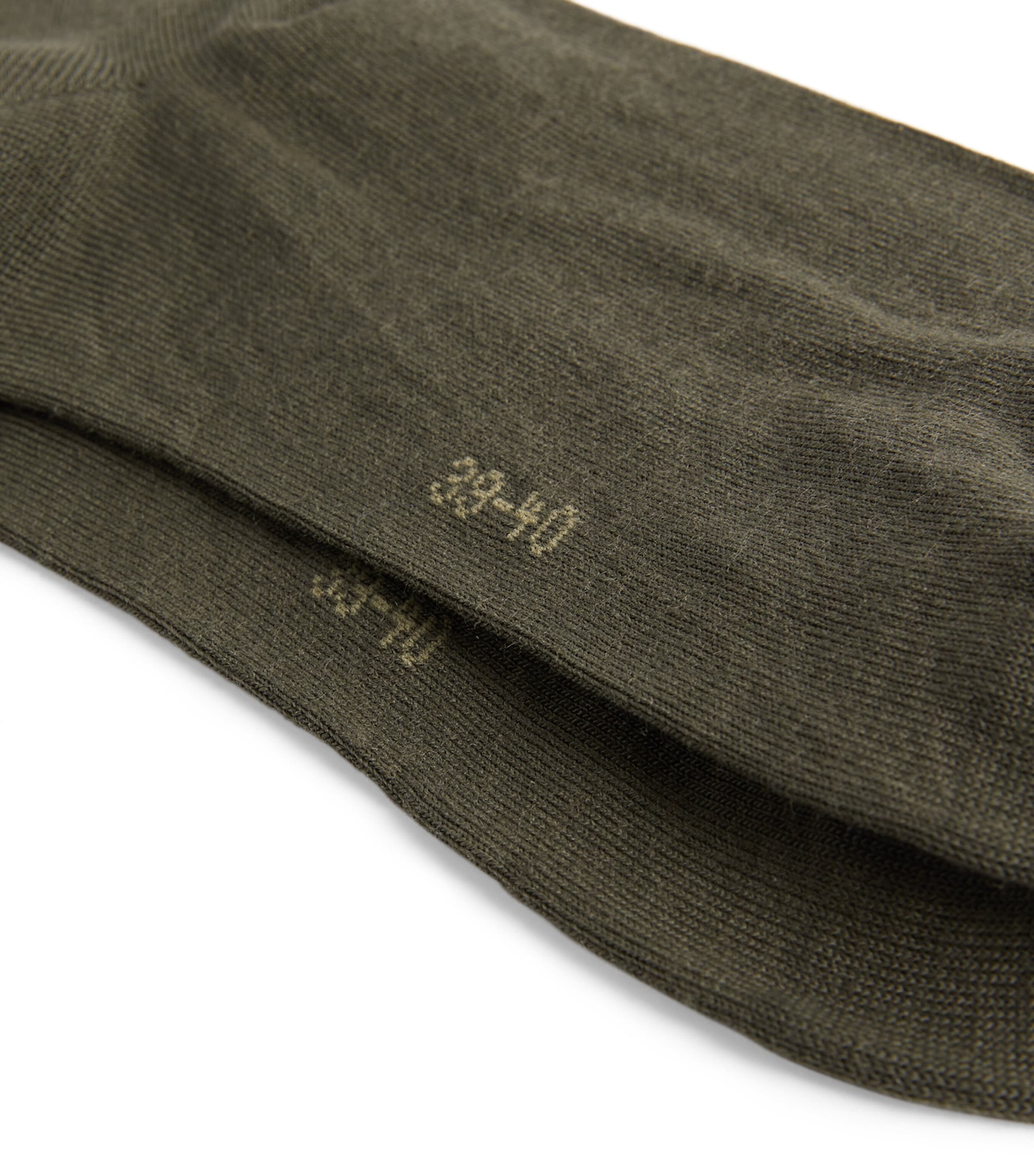 Merino Wool-Blend Supermerino Socks MILITARY Image 2