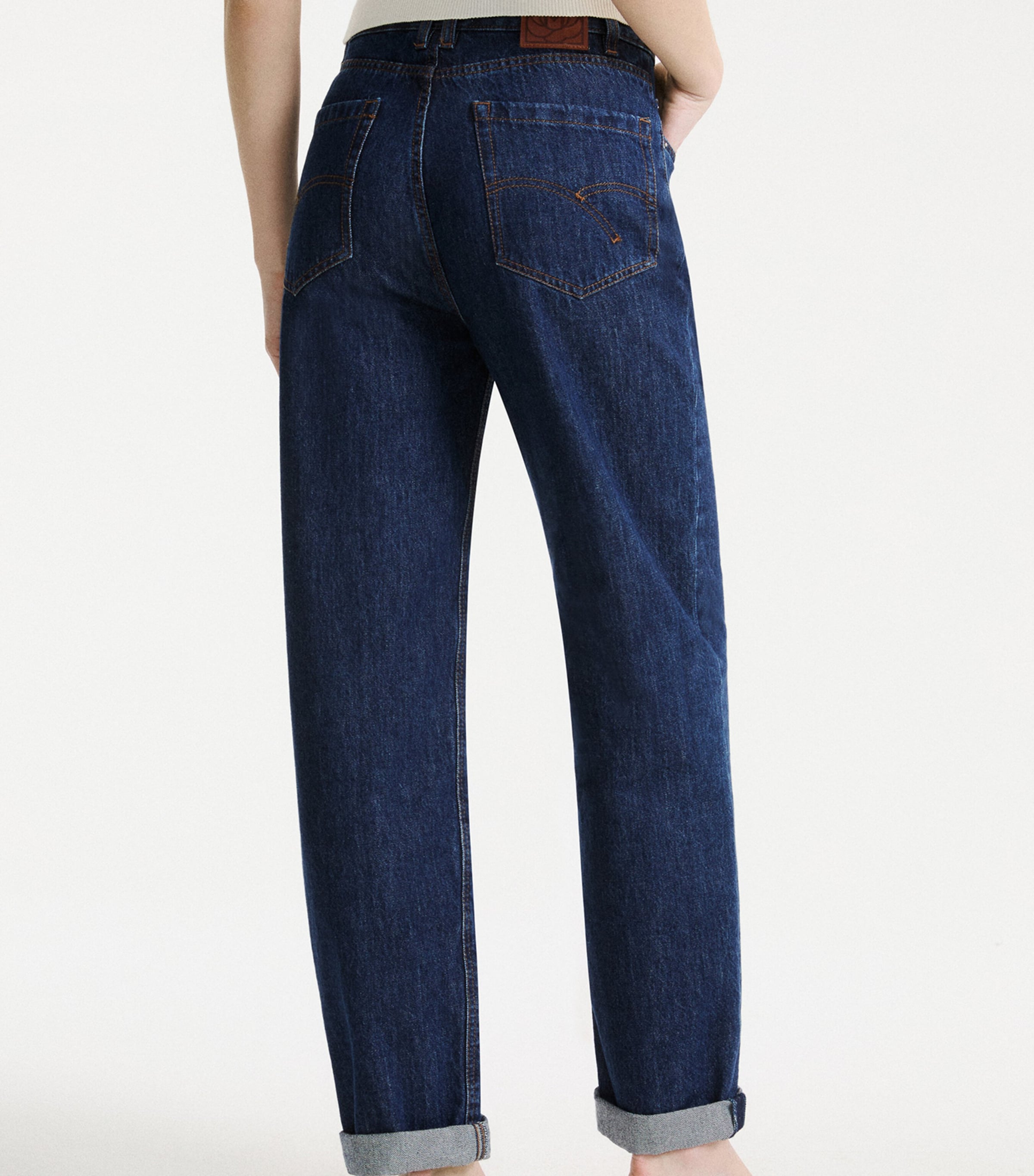 Marella Womens High-Rise StraightJeans Navy Image 3