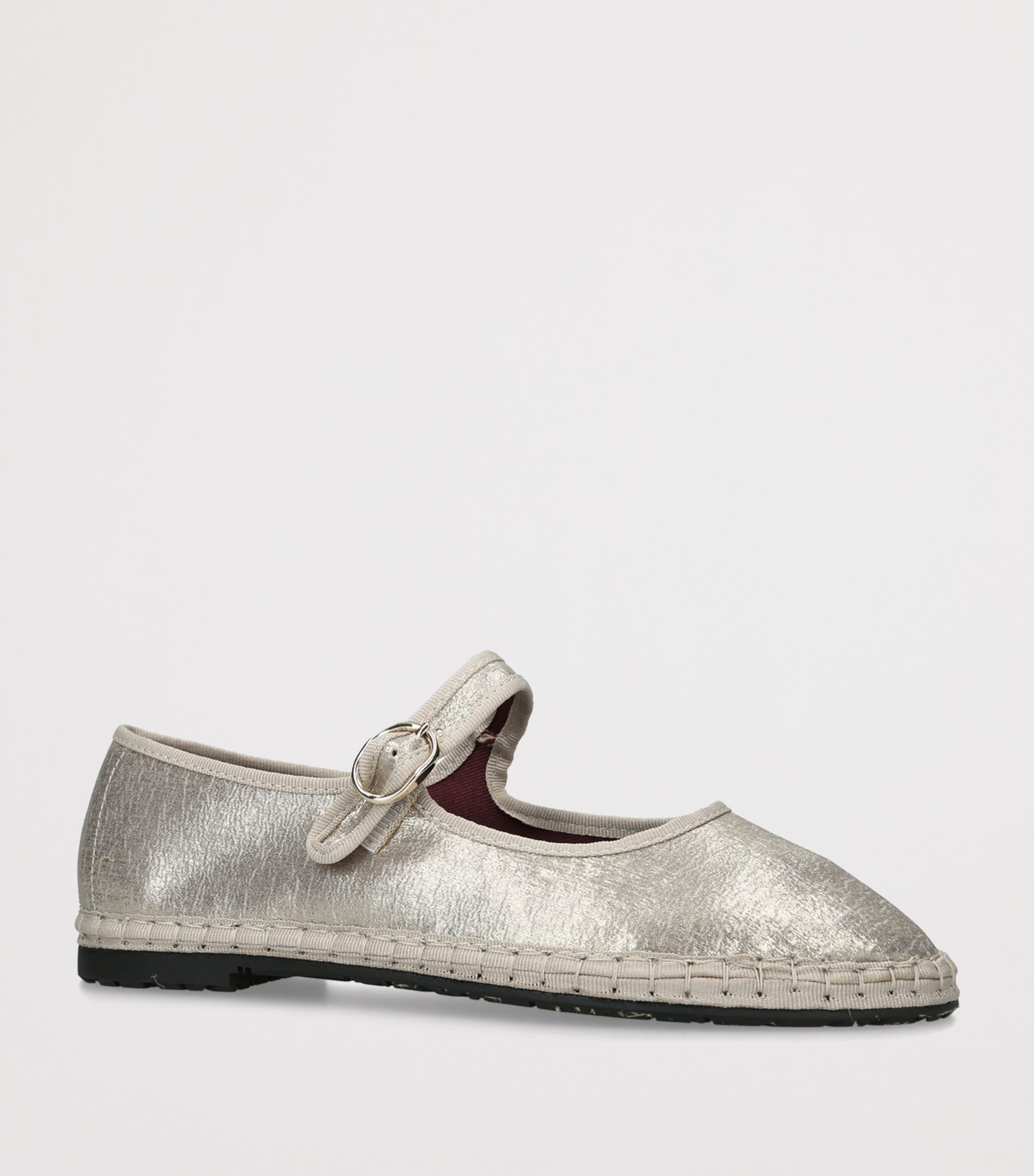 Flabelus Flor Mary Jane Flats Champagne Image 2