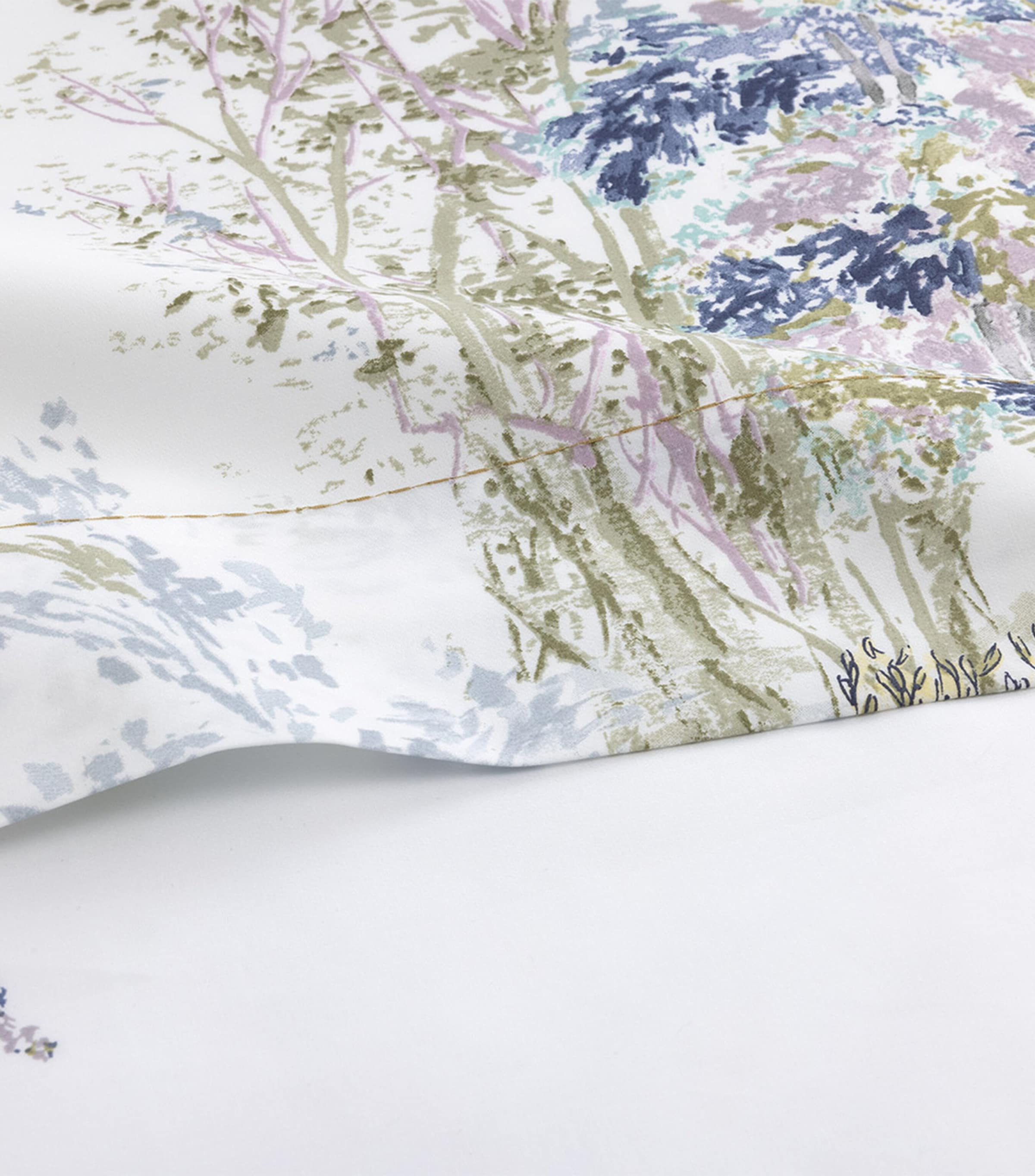 Yves Delorme Cotton Lande Super Double Flat Sheet (240cm x 295cm) Image 4