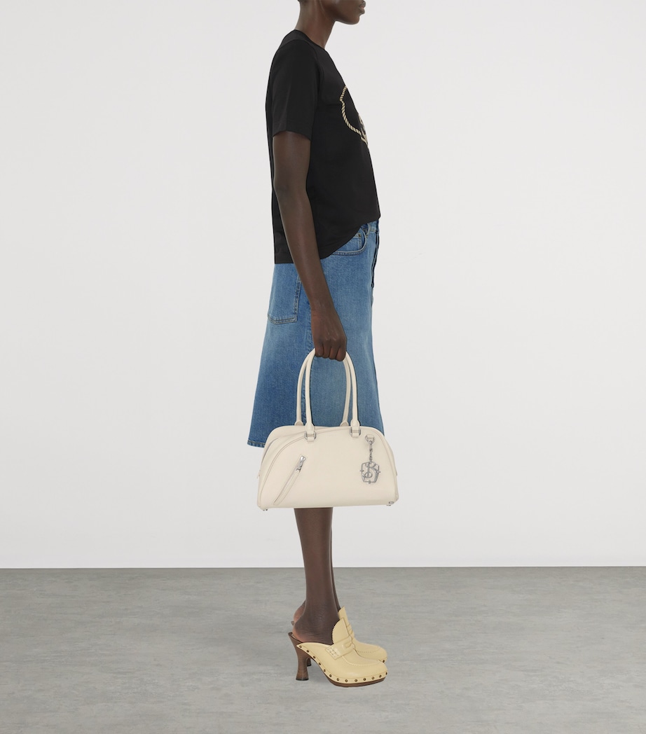 Cotton Knight Stamp T-Shirt BLACK Image 5