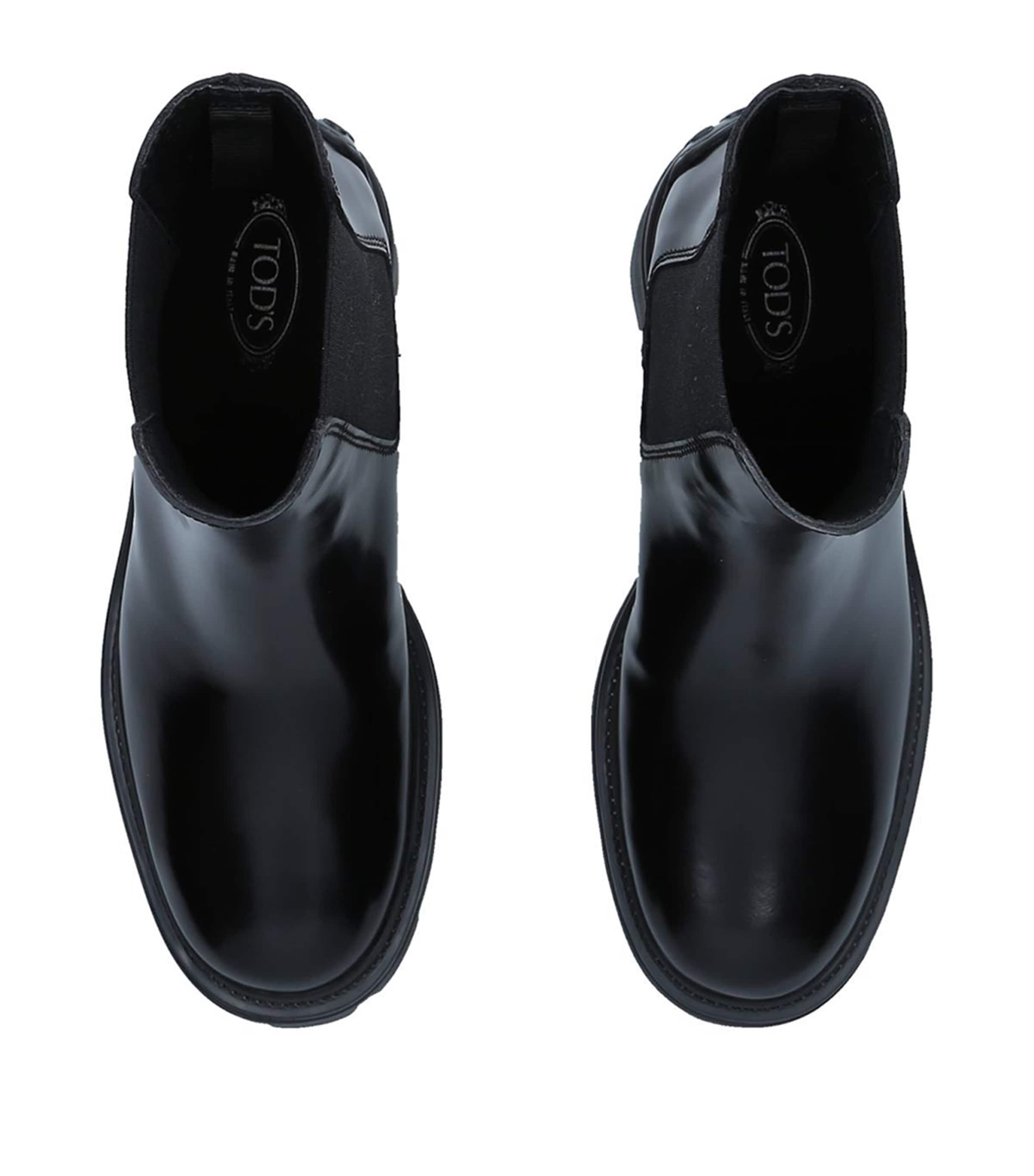 Tod's Patent Leather Boots 60 Black Image 4