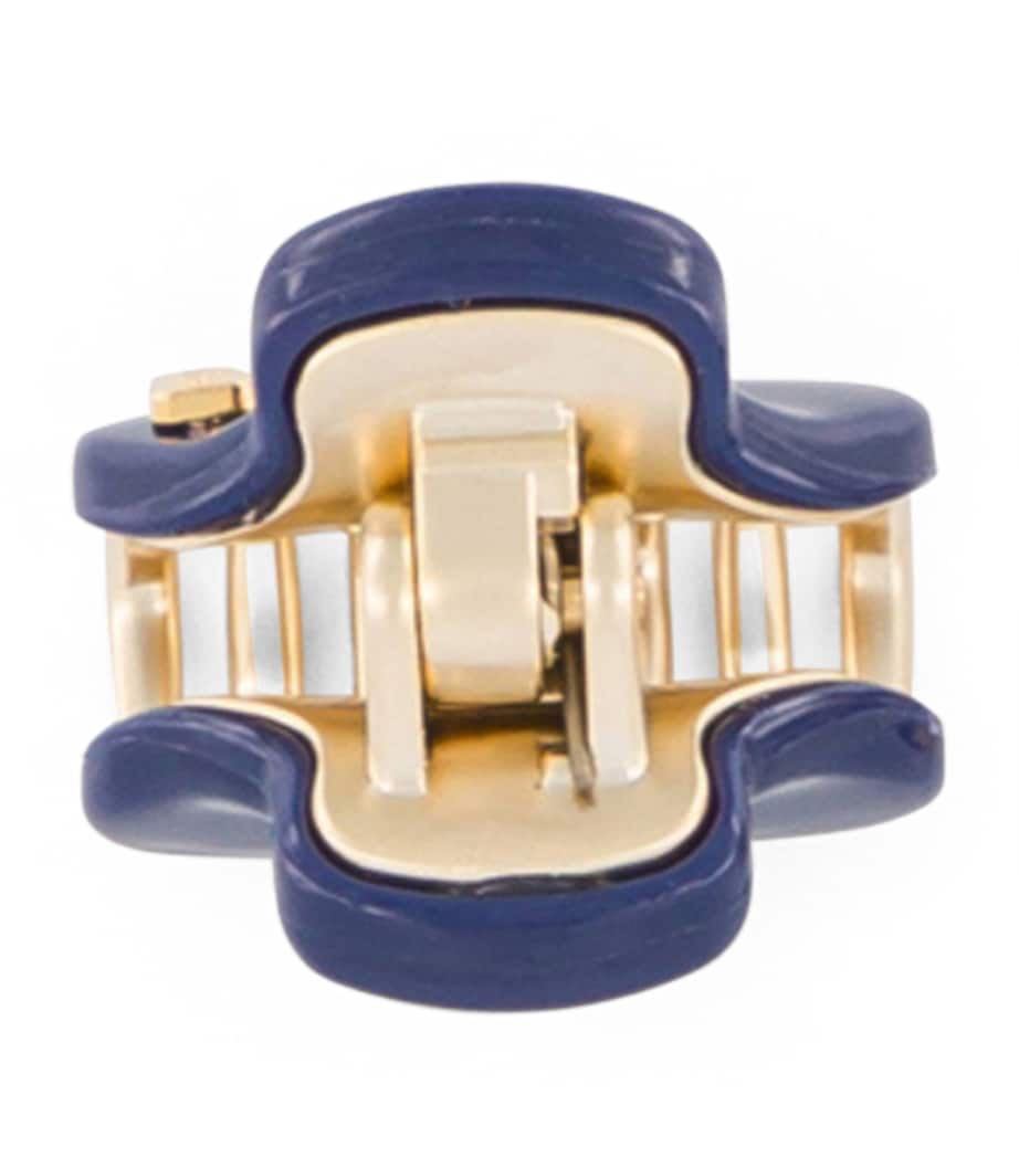 Gold-Plated Mini Claw Hair Clips (Set of 2) M5- MARINE/OR Image 3