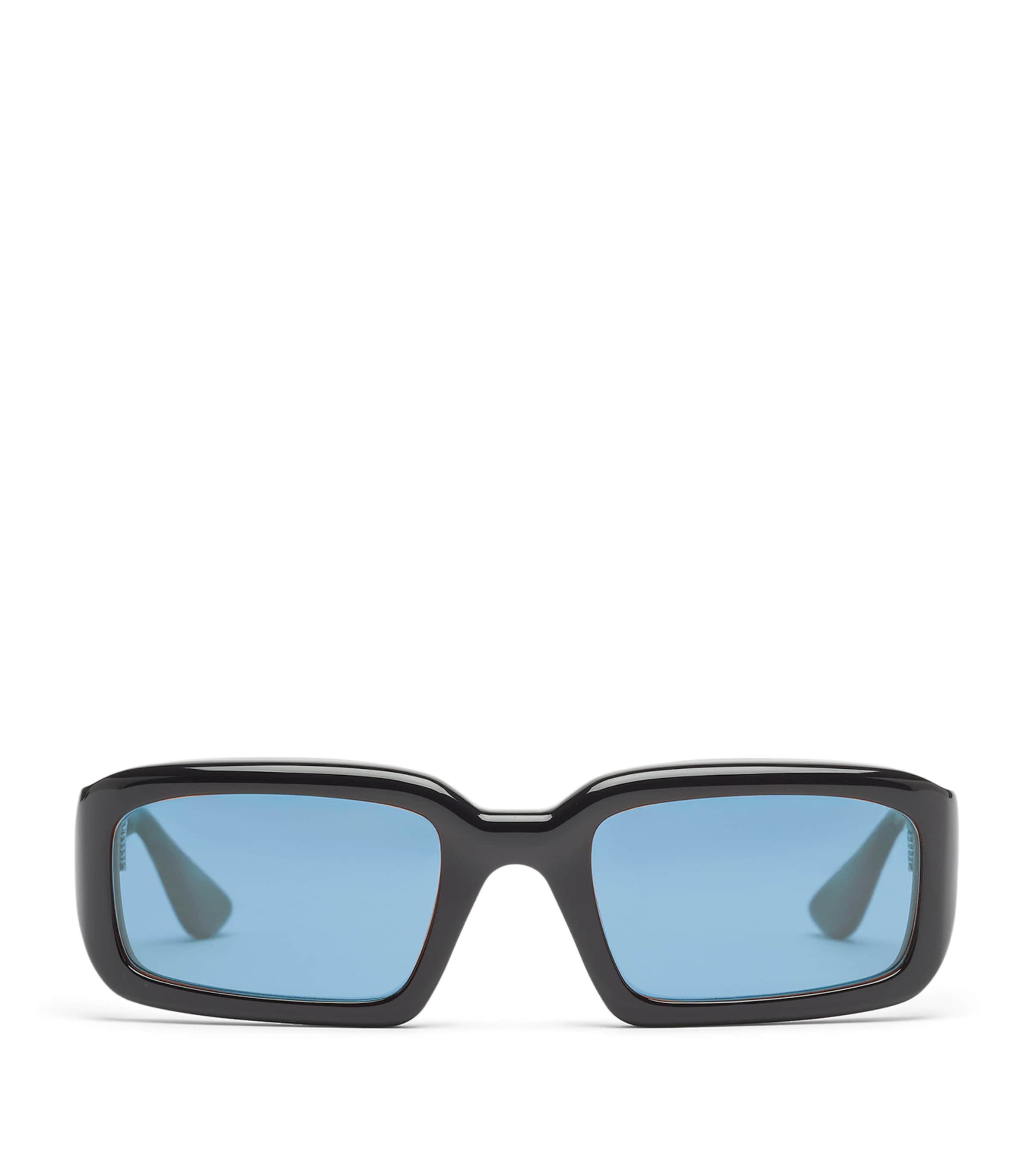 Acetate Mektoub Sunglasses BLACK/RIF BLUE LENS Image 1