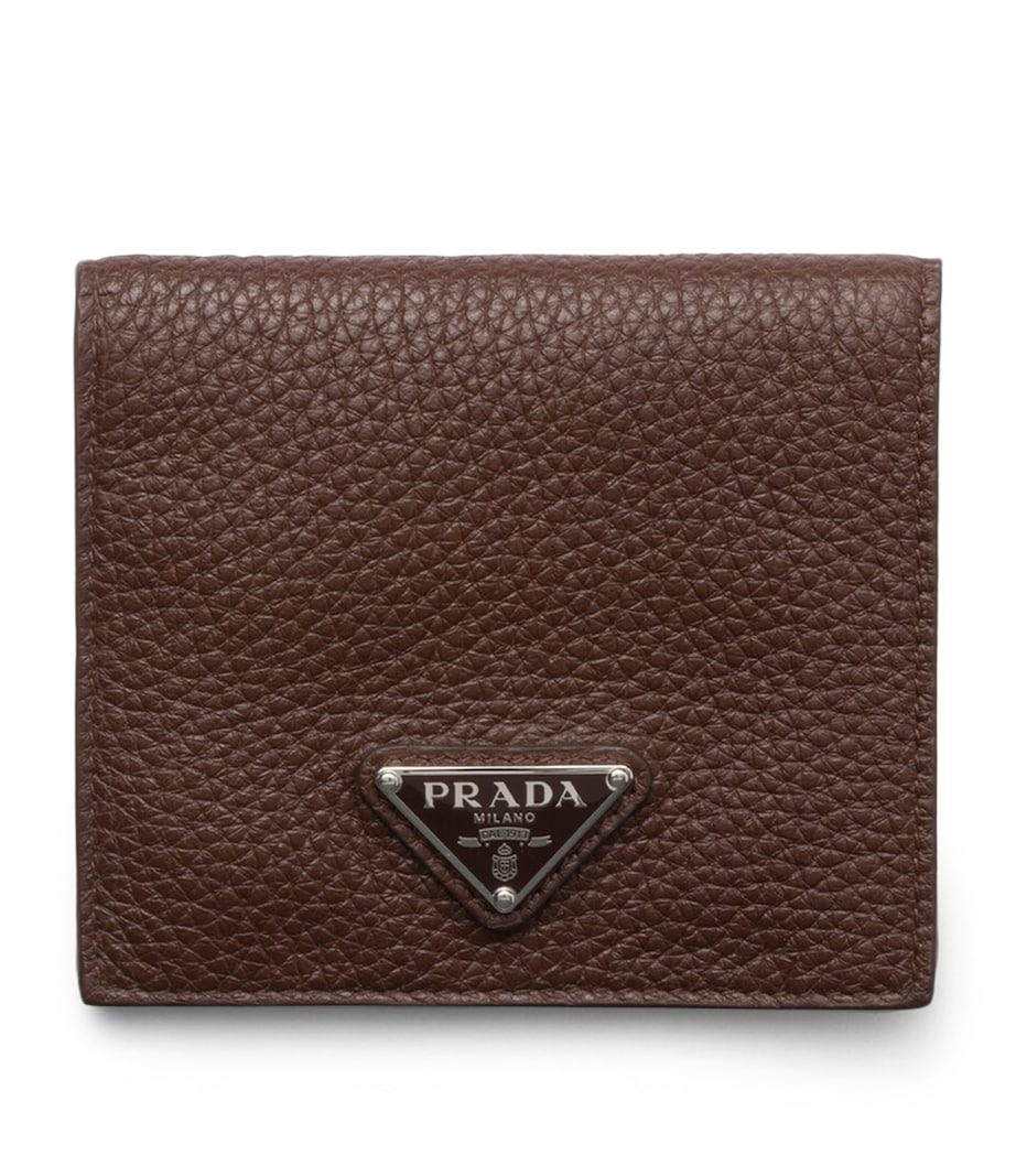 Grained Leather Triangle Wallet F0038 Image 1