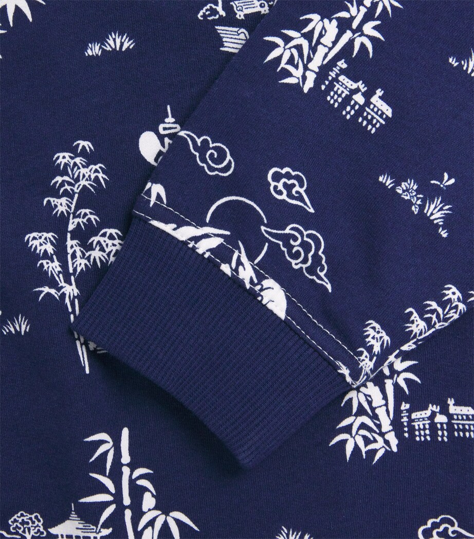 Cotton Printed Sweatshirt (2-14 Years) 84NMEDIEVAL BLUE Image 3